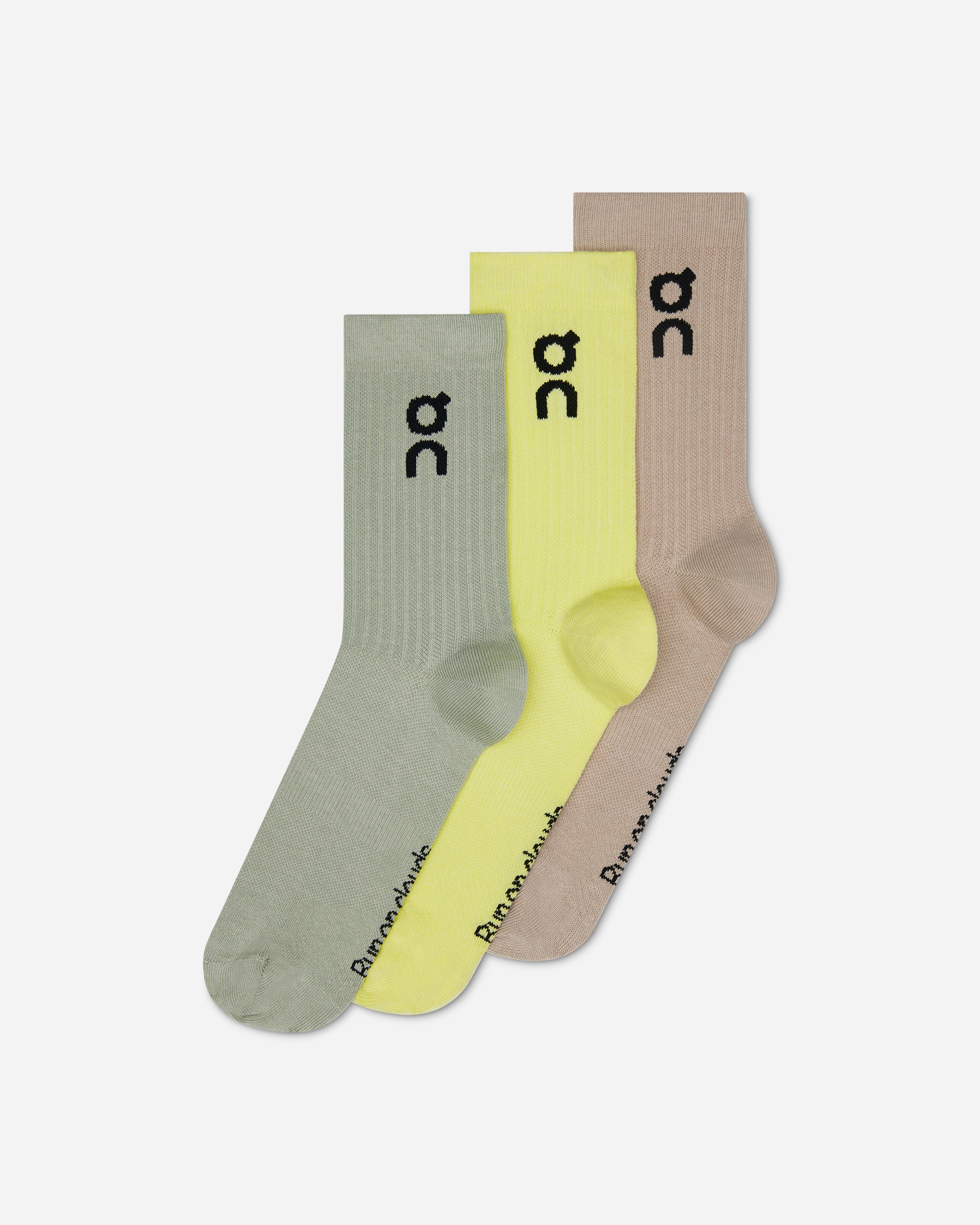 On Logo Sock High 3P Lemonade | Tin 2UF10314481