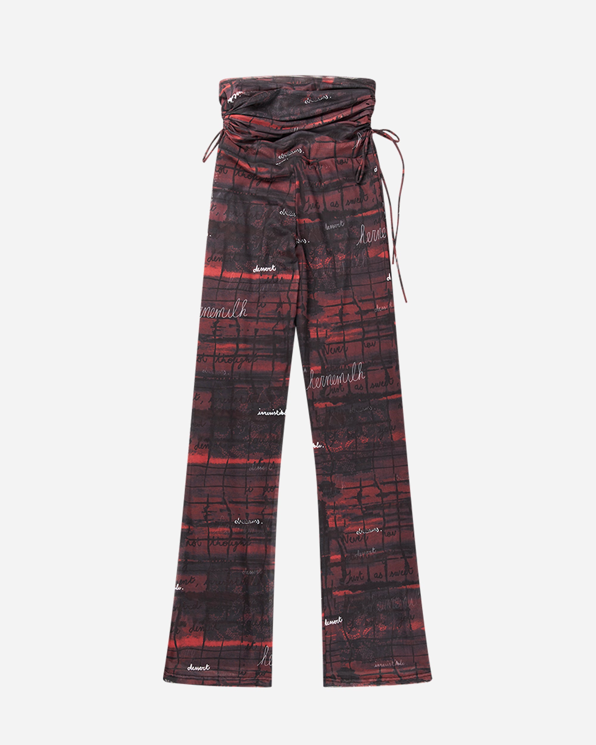 Kernemilk Alga Pants Black/Red Print 30517107
