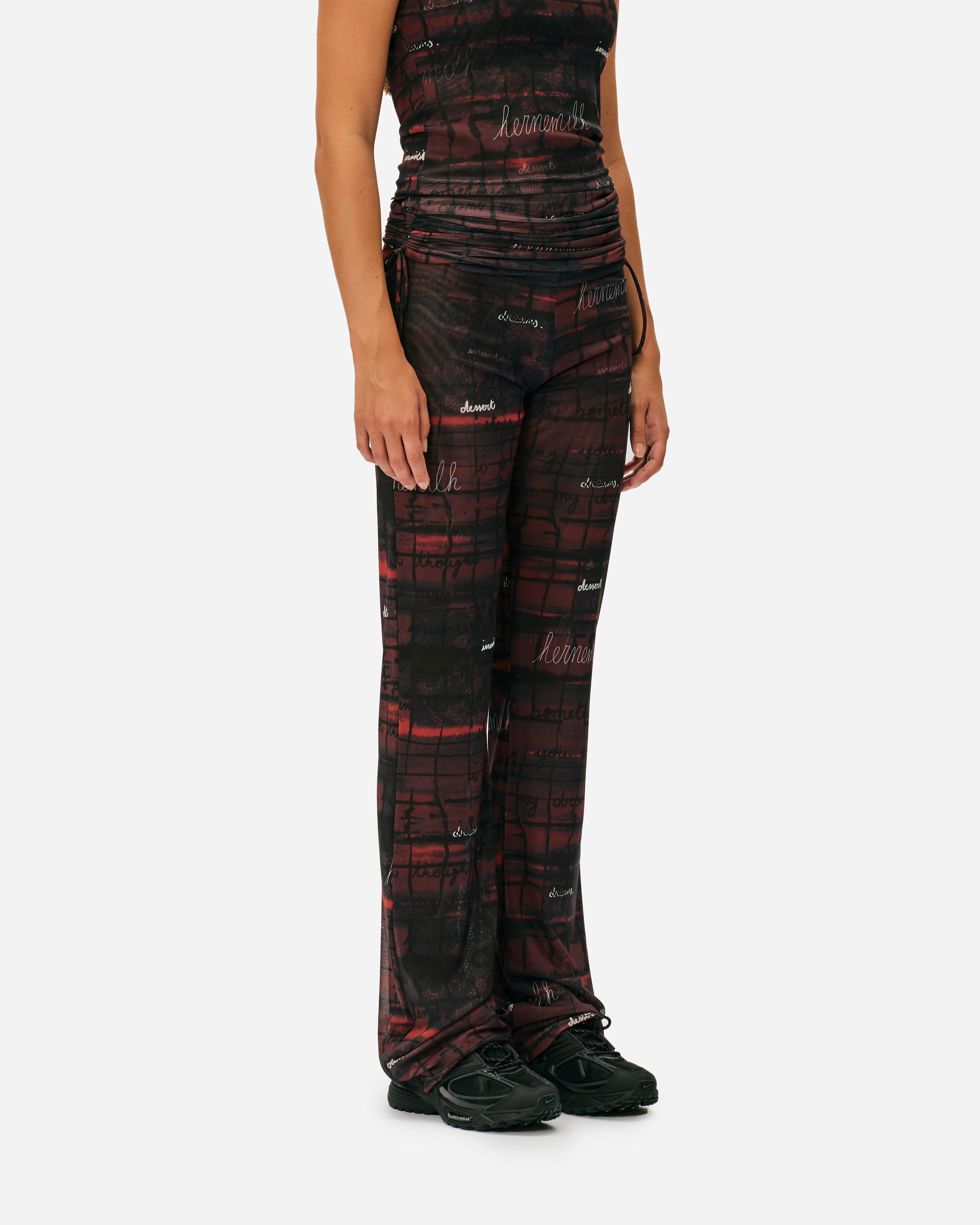 Kernemilk Alga Pants Black/Red Print 30517107