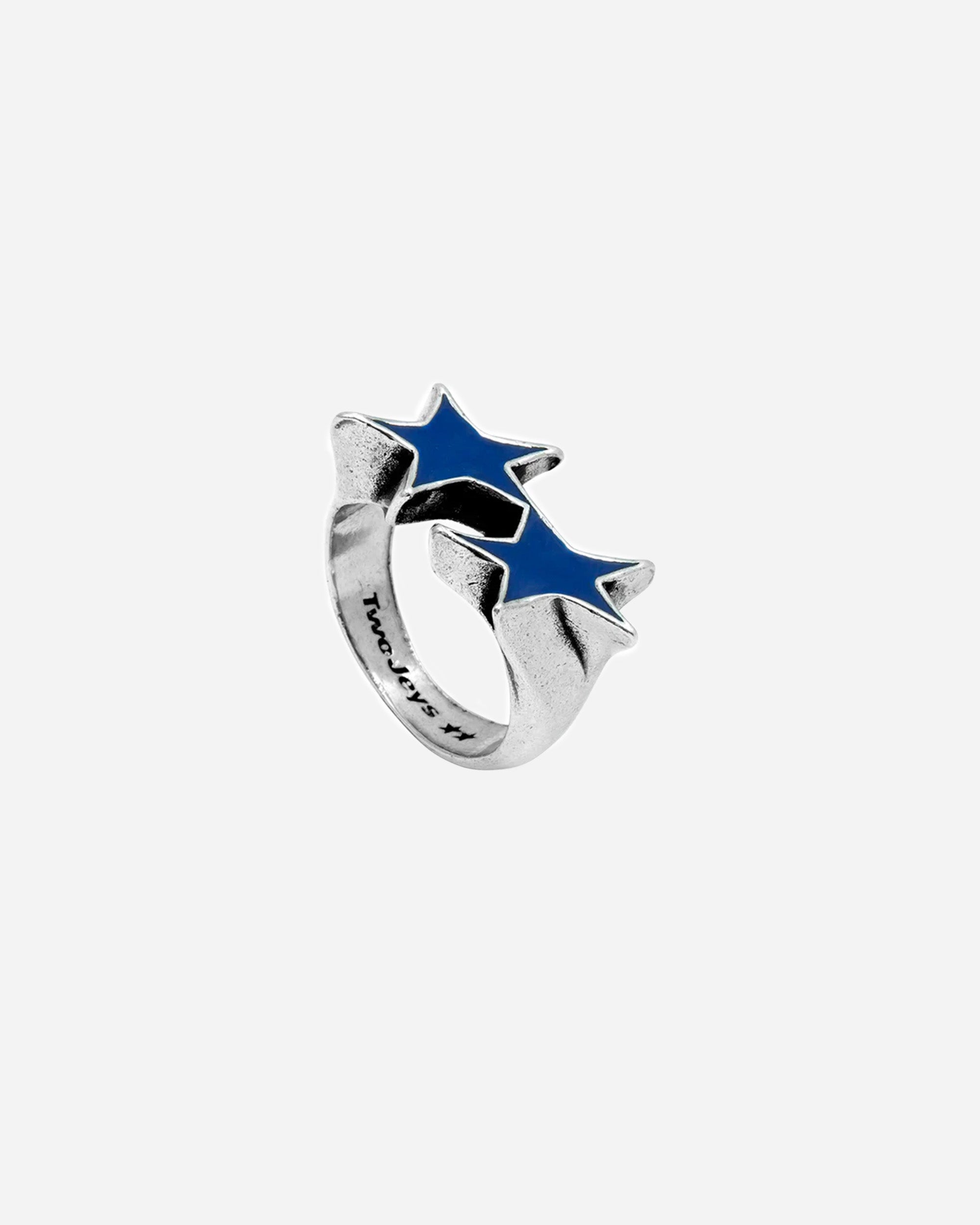 TwoJeys Icon Blue Enameled Single Ring 925 sterling silver 322326400