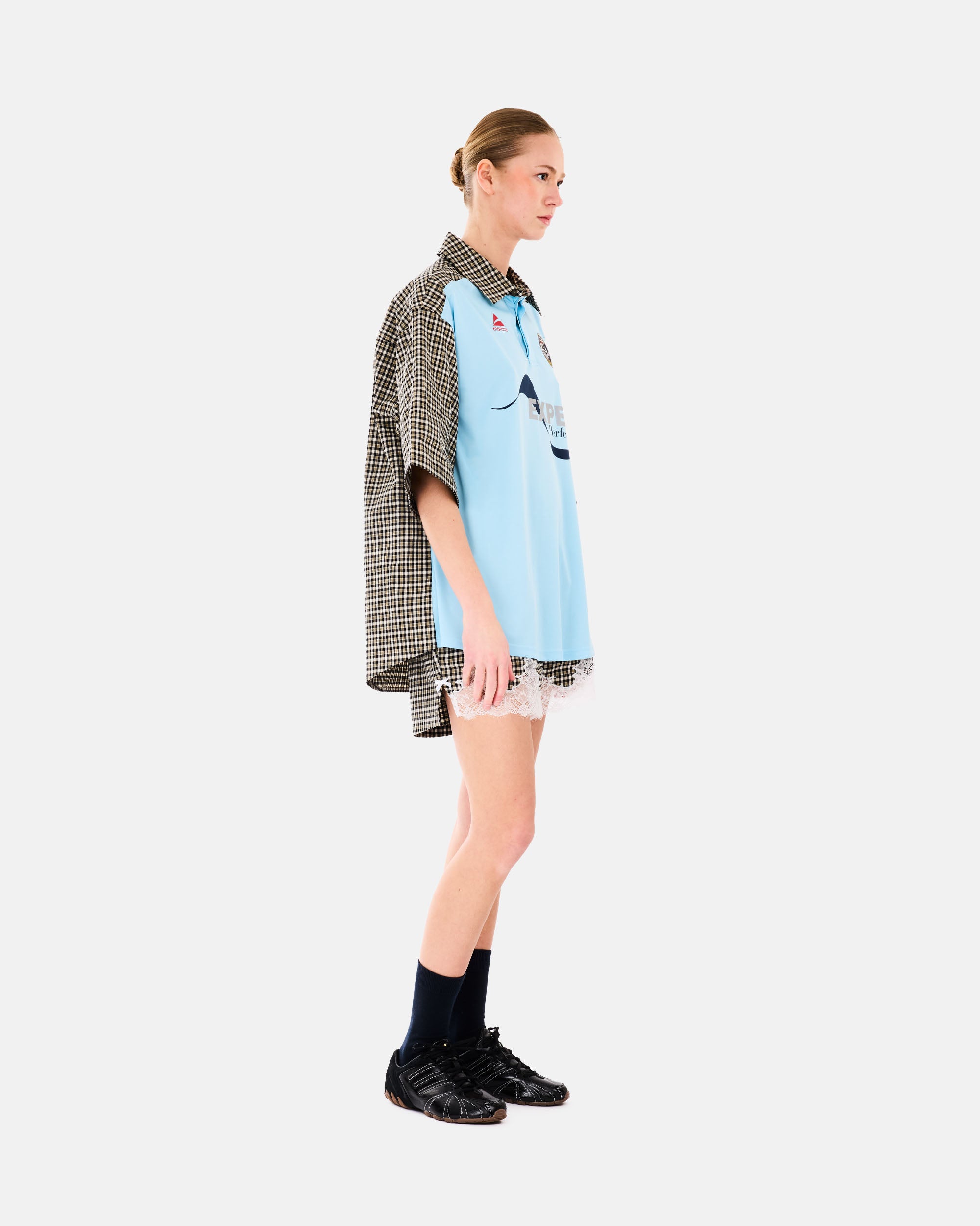 Martine Rose T-Shirt Poloshirt BLACK GREEN LIGHT BLUE BLK  493WS41072
