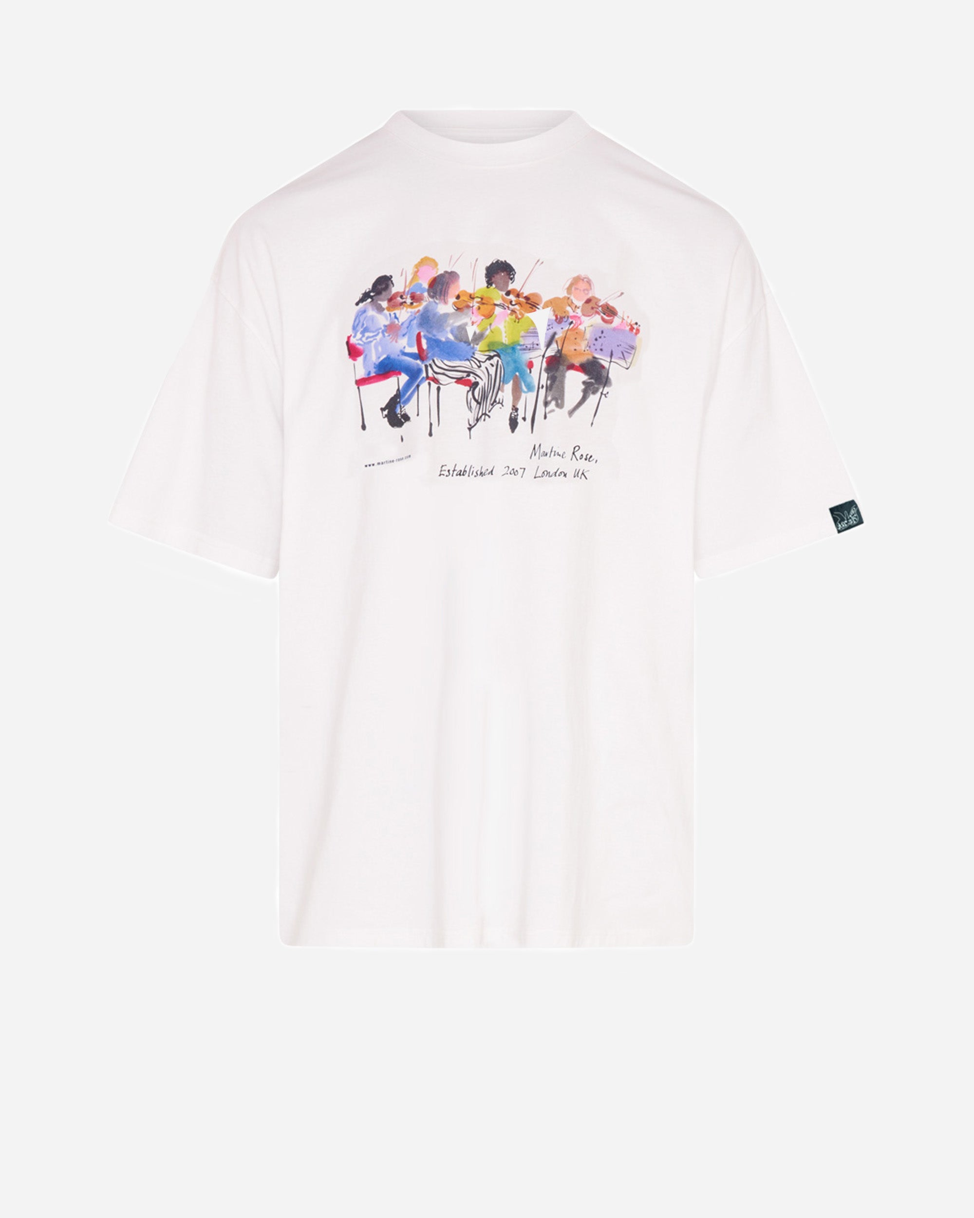 Martine Rose Oversized T-Shirt WHITE WHT 621JE06000O