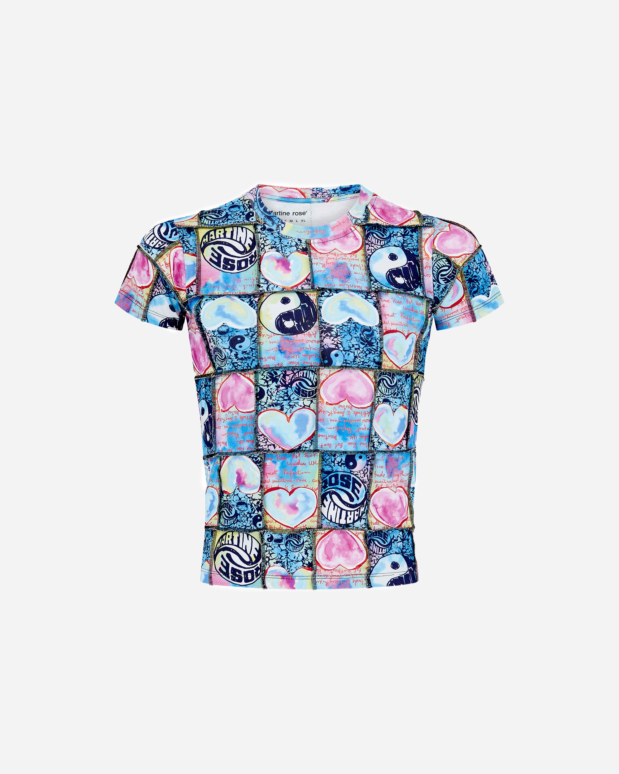 Martine Rose Shrunken T-shirt Blue 629JE08532