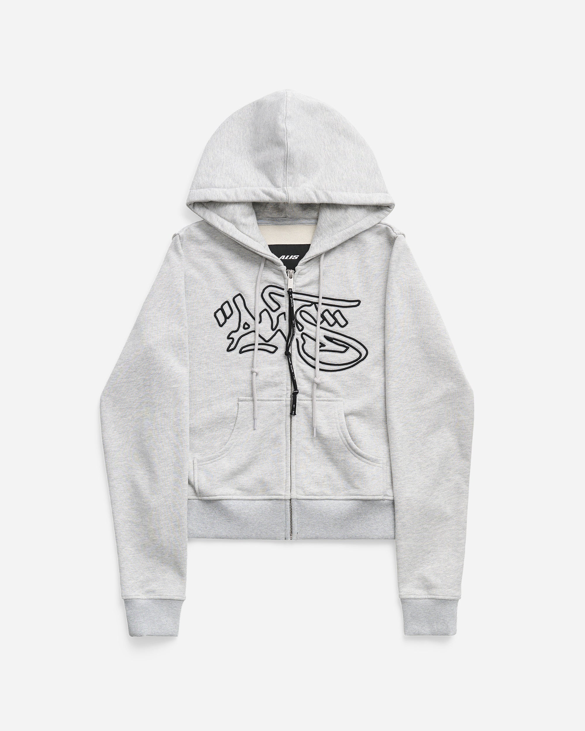 ALIS Lauren Tight Fit Hoodie Grey Melange 63-03
