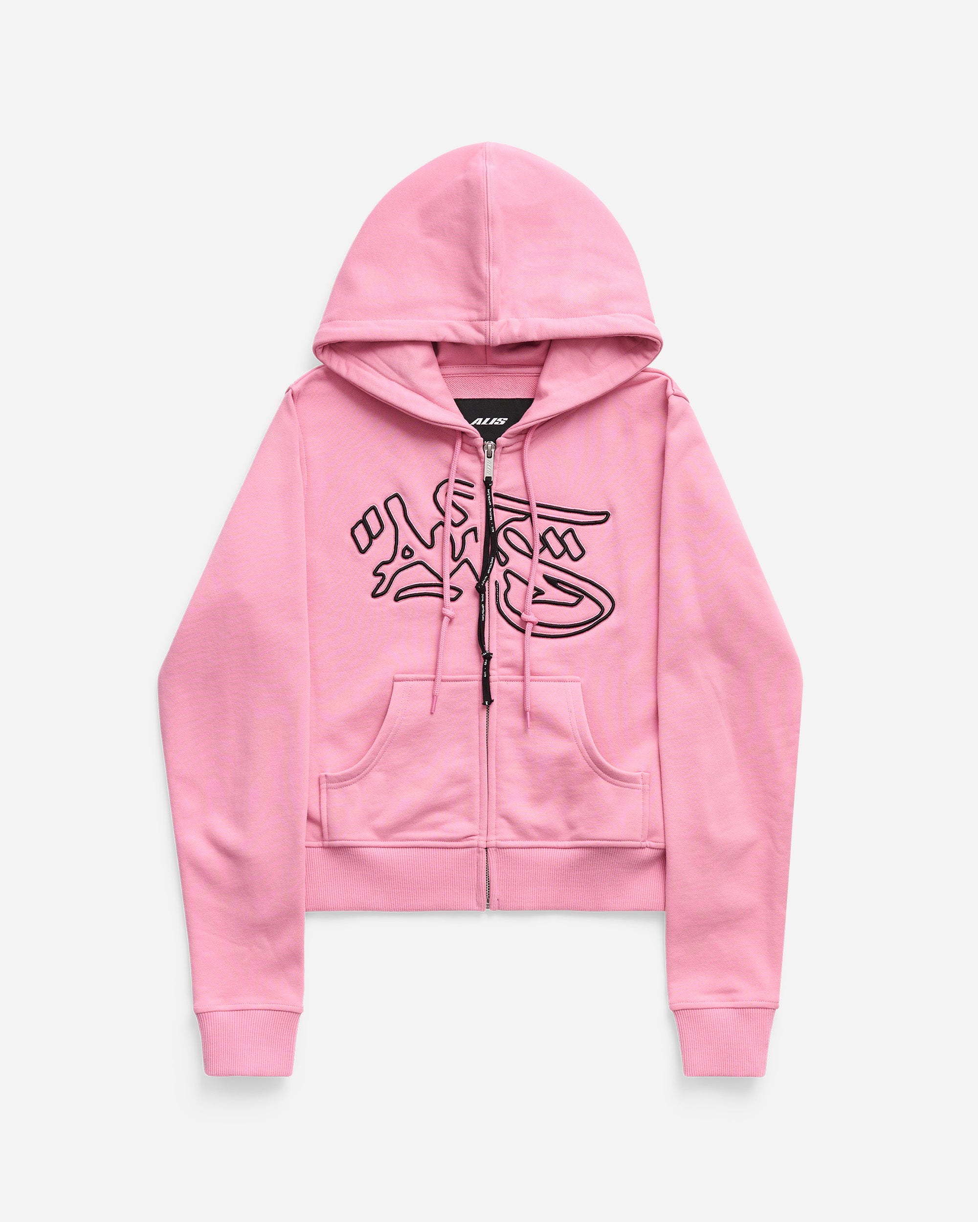 ALIS Lauren Cropped Hoodie Solid Pink 63-04
