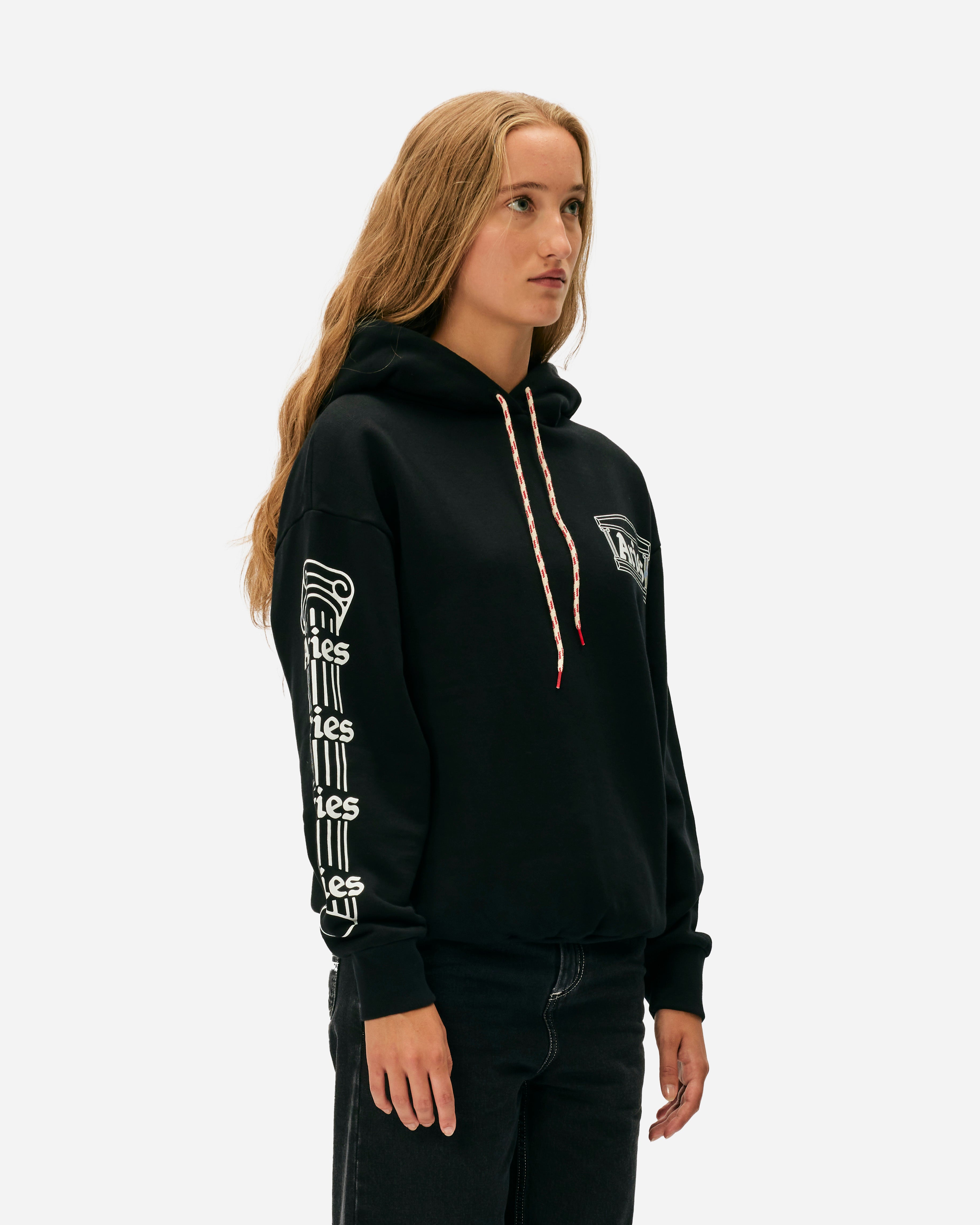 ARIES Column Hoodie Black  AR2001001-BLK