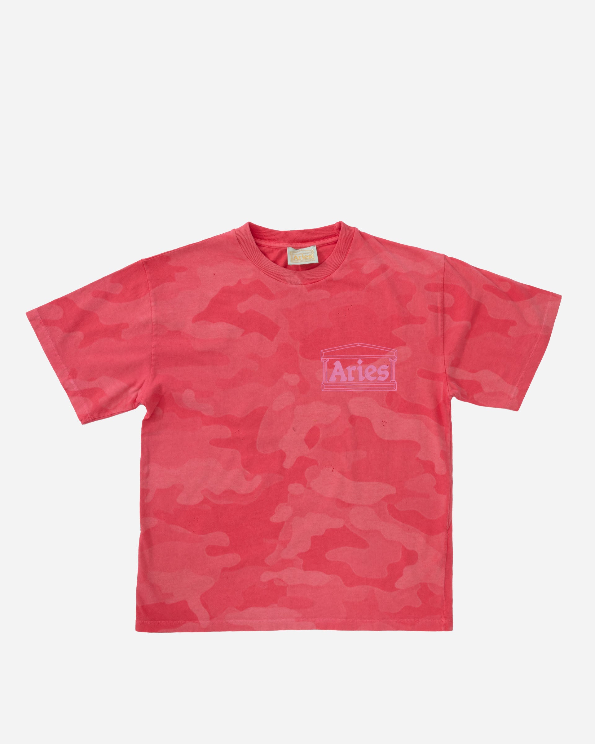 ARIES Aged Camo Ss Tee Pink AR6000105-PK