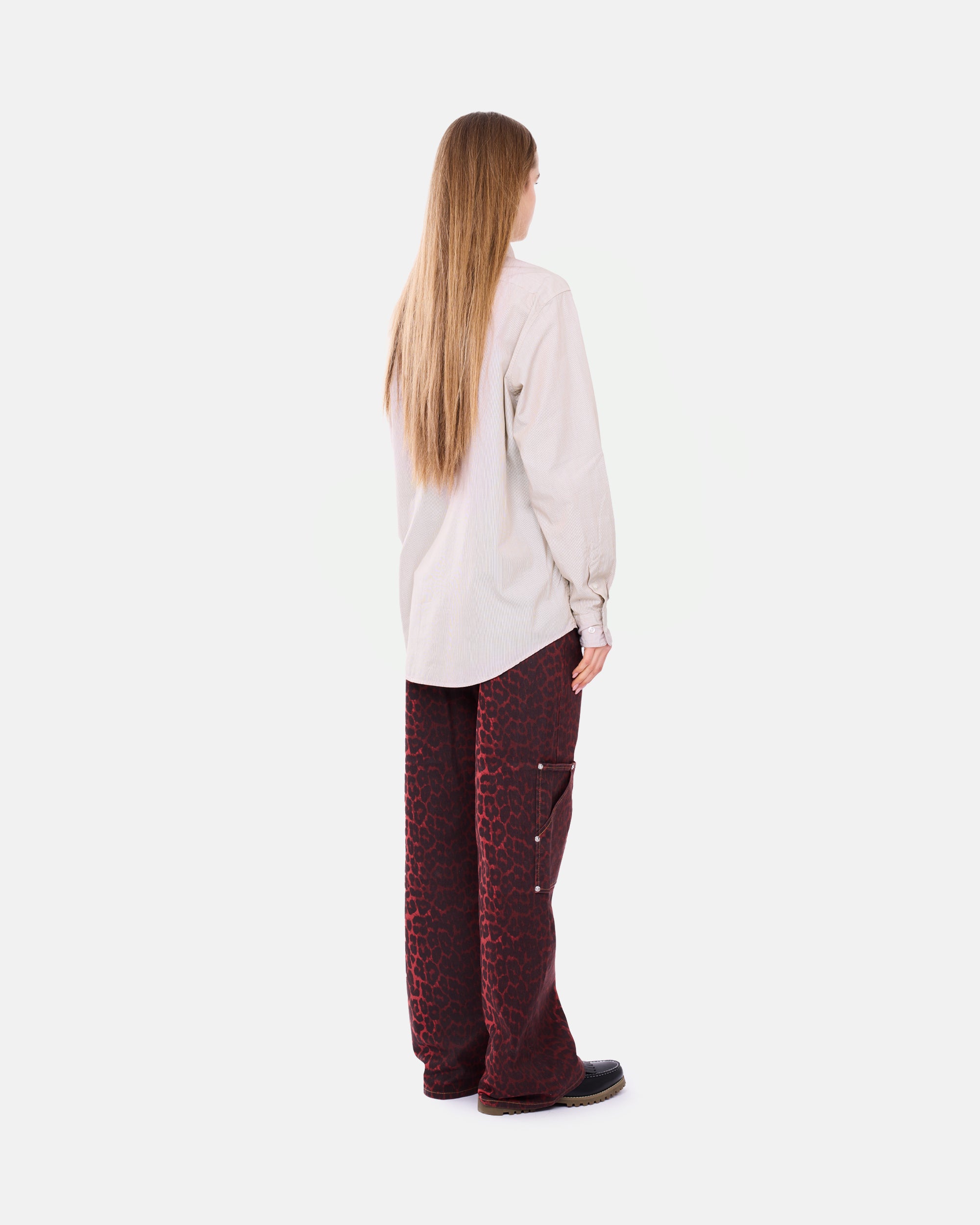 ARIES Lace Overprinted Poplin Shirt Brown AR4010203