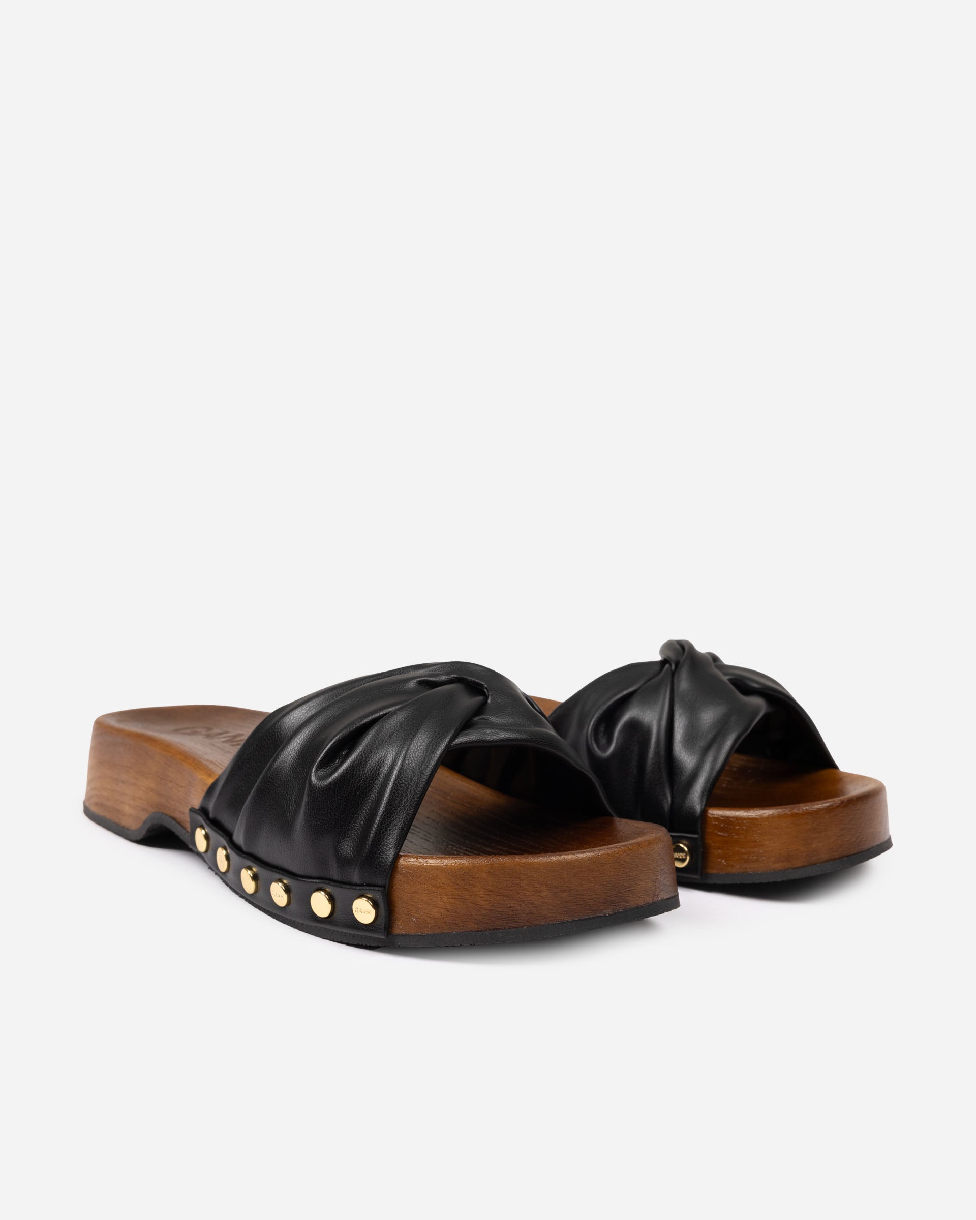 GANNI Tia Fairy Clog Nappa Black B1020170