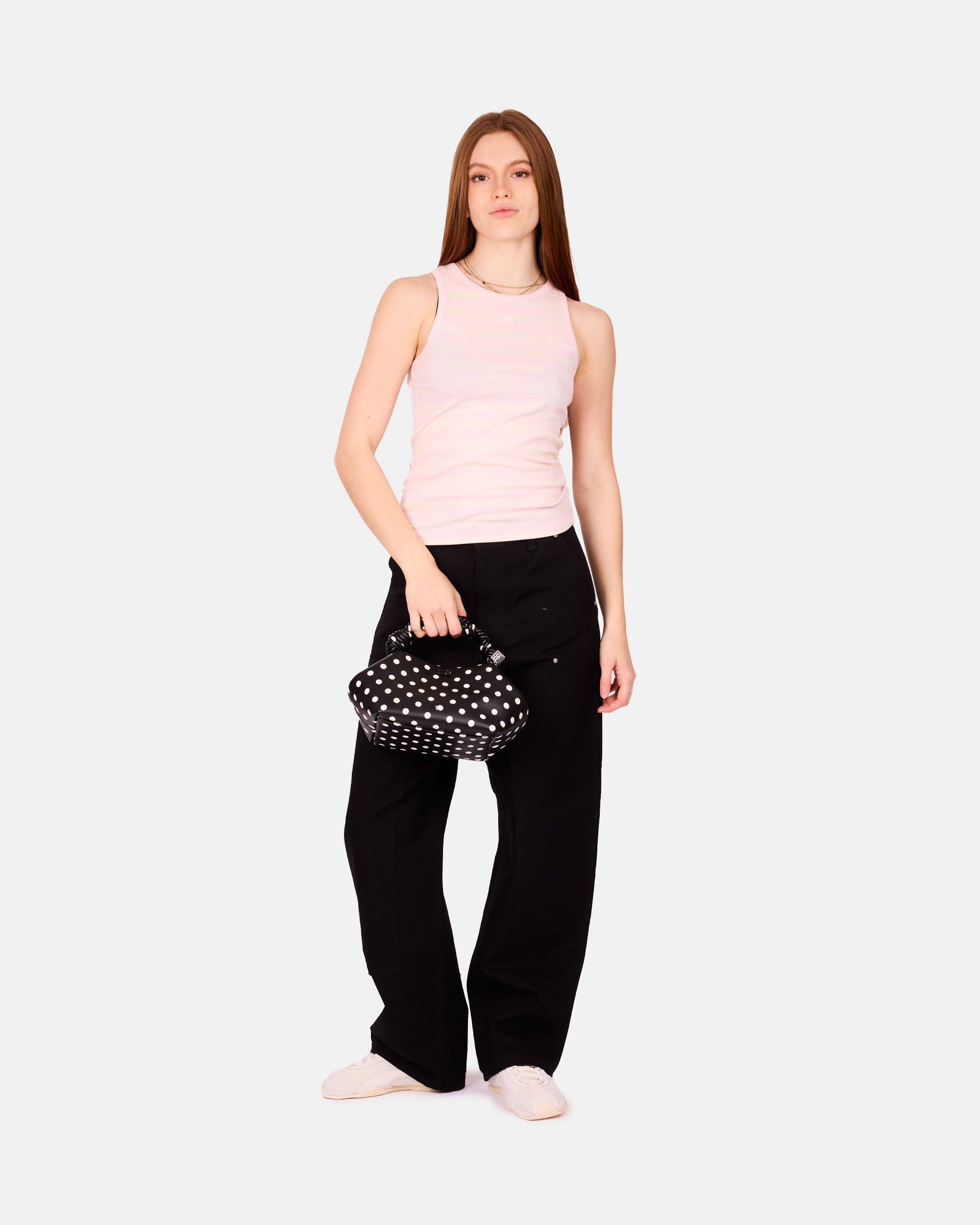 GANNI Bou Small Printed Black B2100056-099