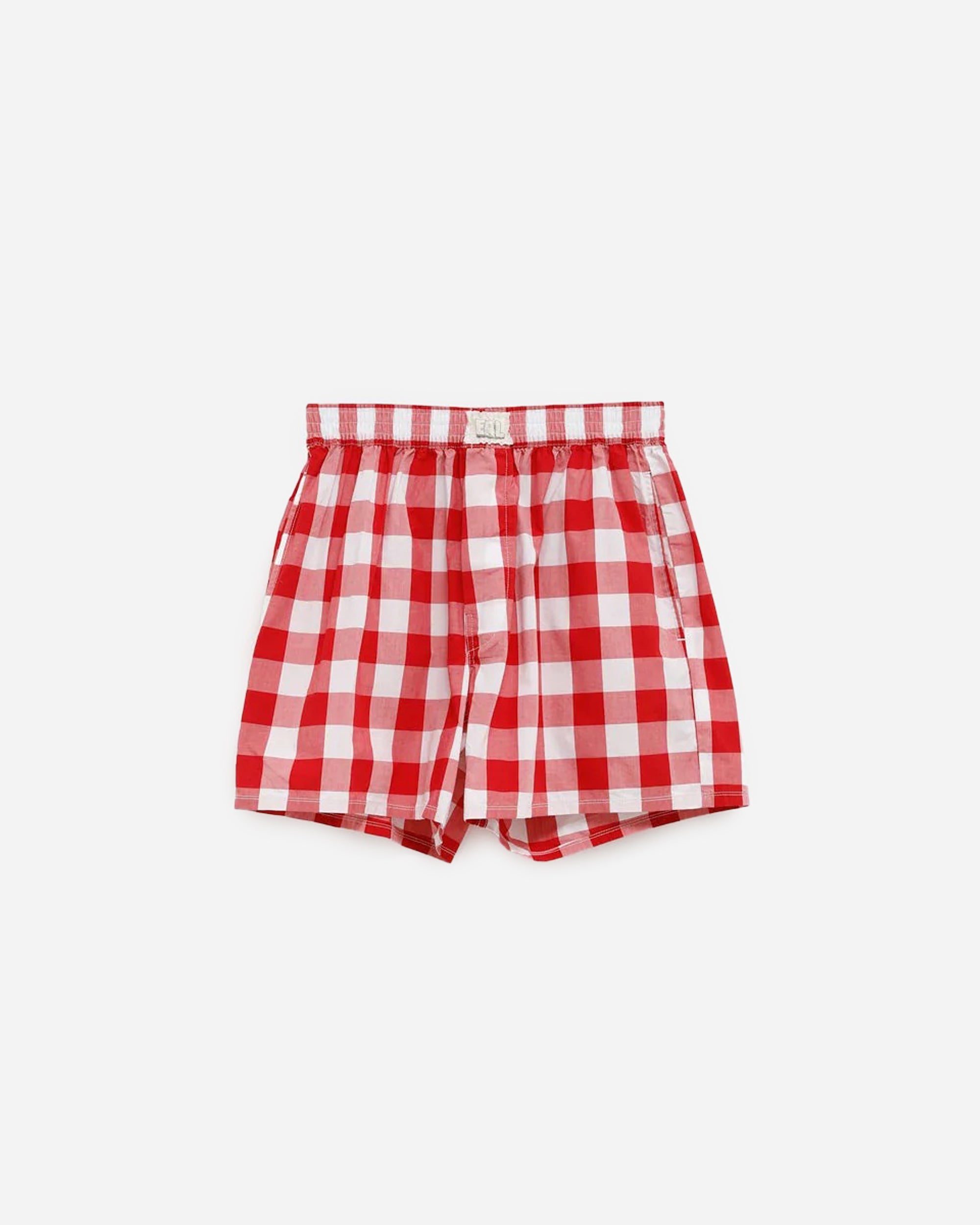ERL Gingham Boxers RED ERL10UW01-1
