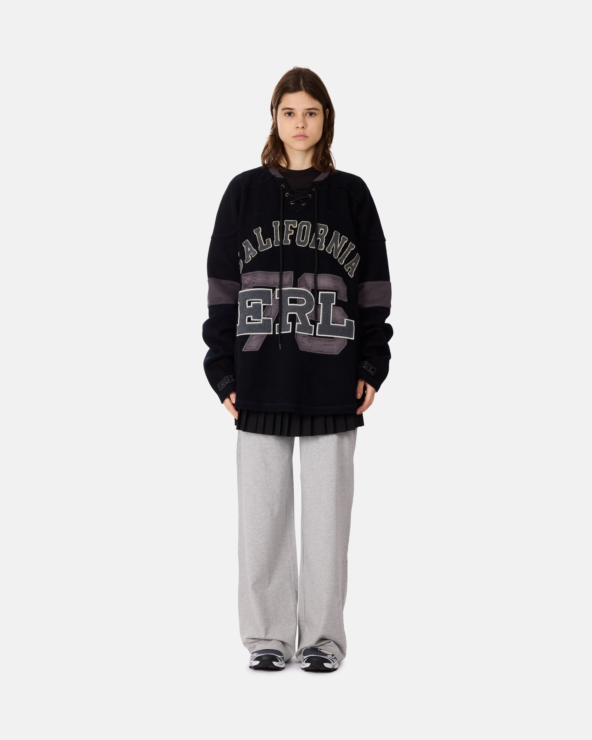 ERL Laced Hockey Jersey BLACK ERL11T012