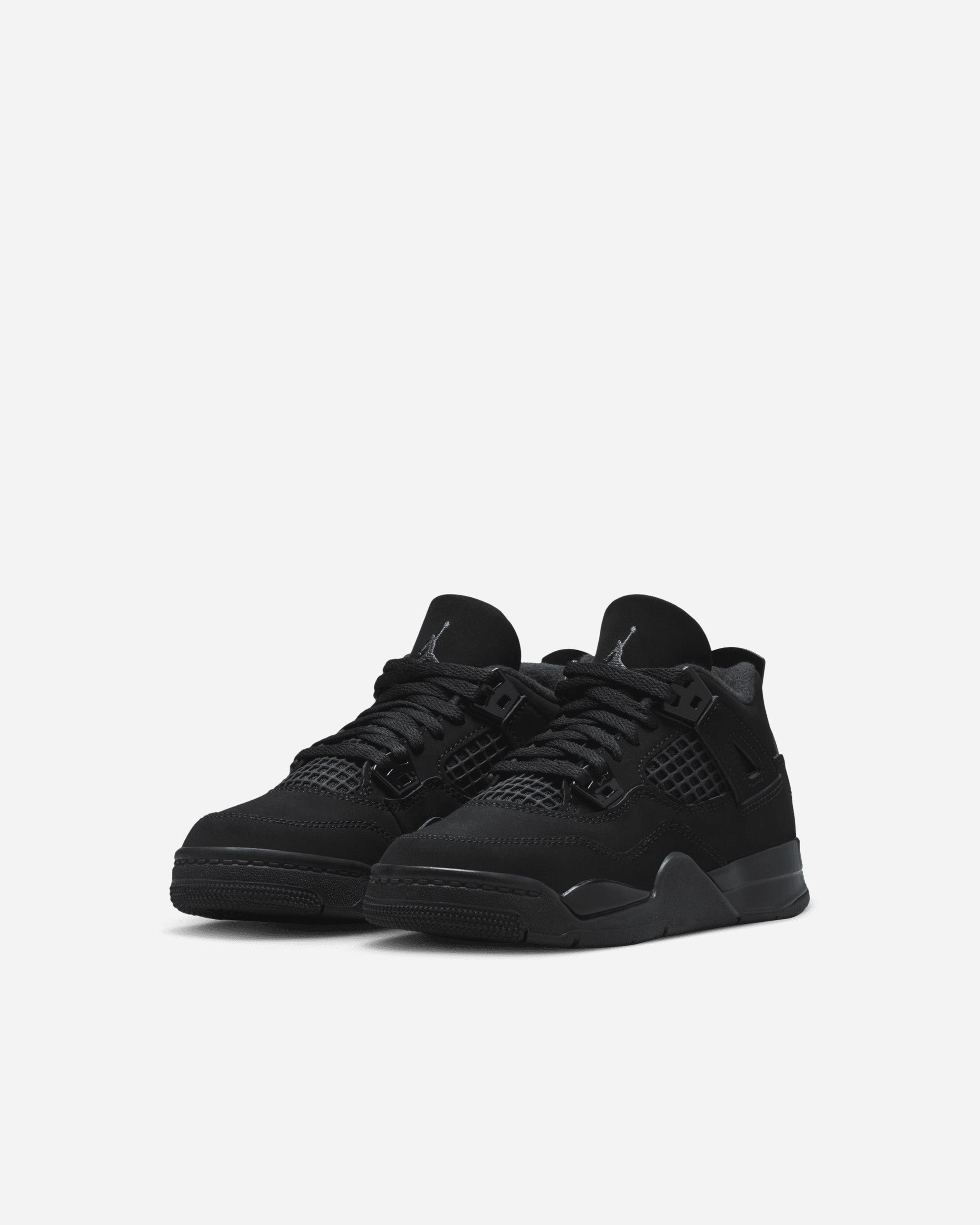 Jordan Brand Jordan 4 Retro "Black Cat" (Preschool) BLACK/BLACK IB4388-010