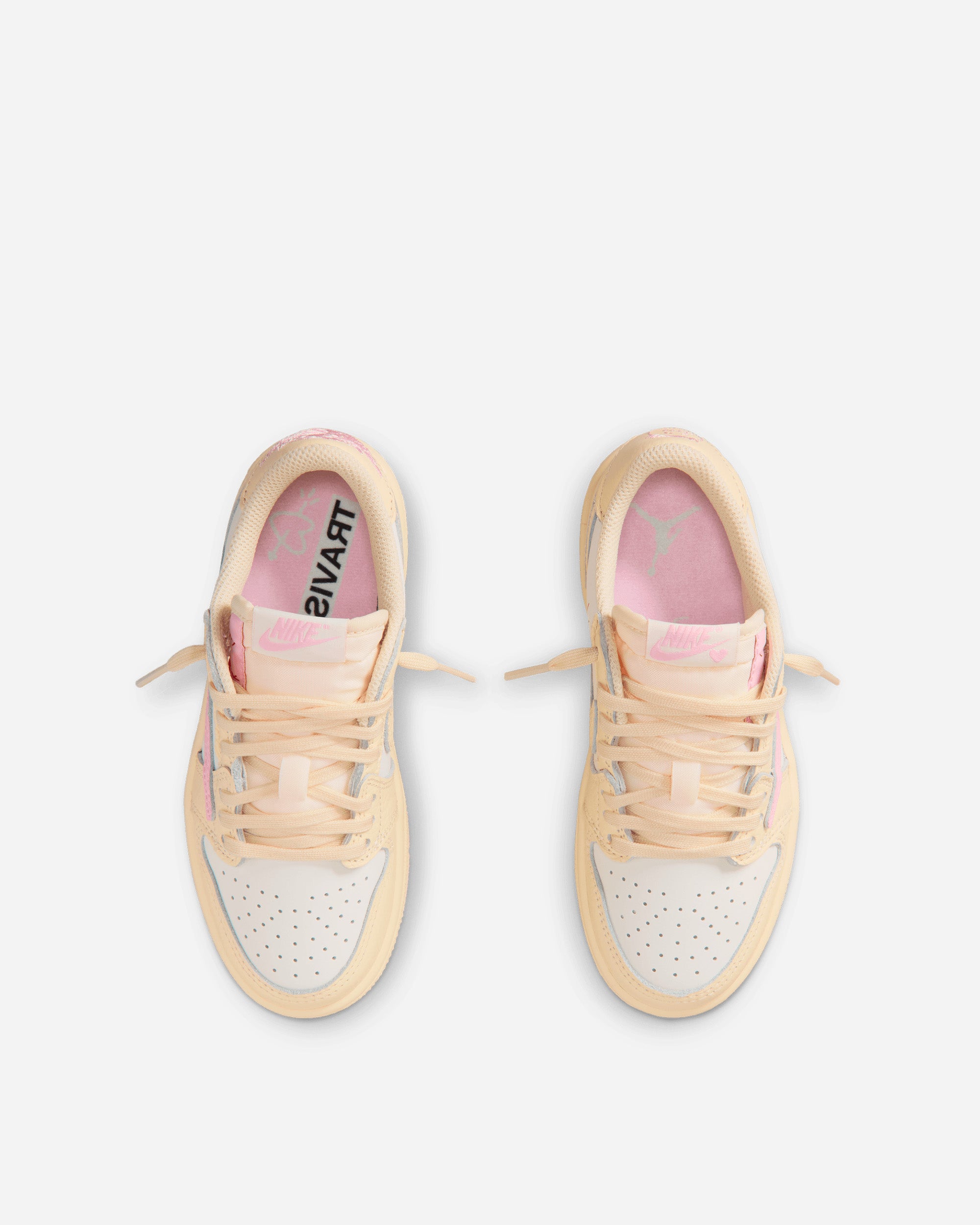 Jordan Brand Jordan Brand x Travis Scott Air Jordan 1 Low OG "Shy Pink" (kids) MUSLIN/SHY PINK-SAIL-UNIVERSITY RED IQ7605-100