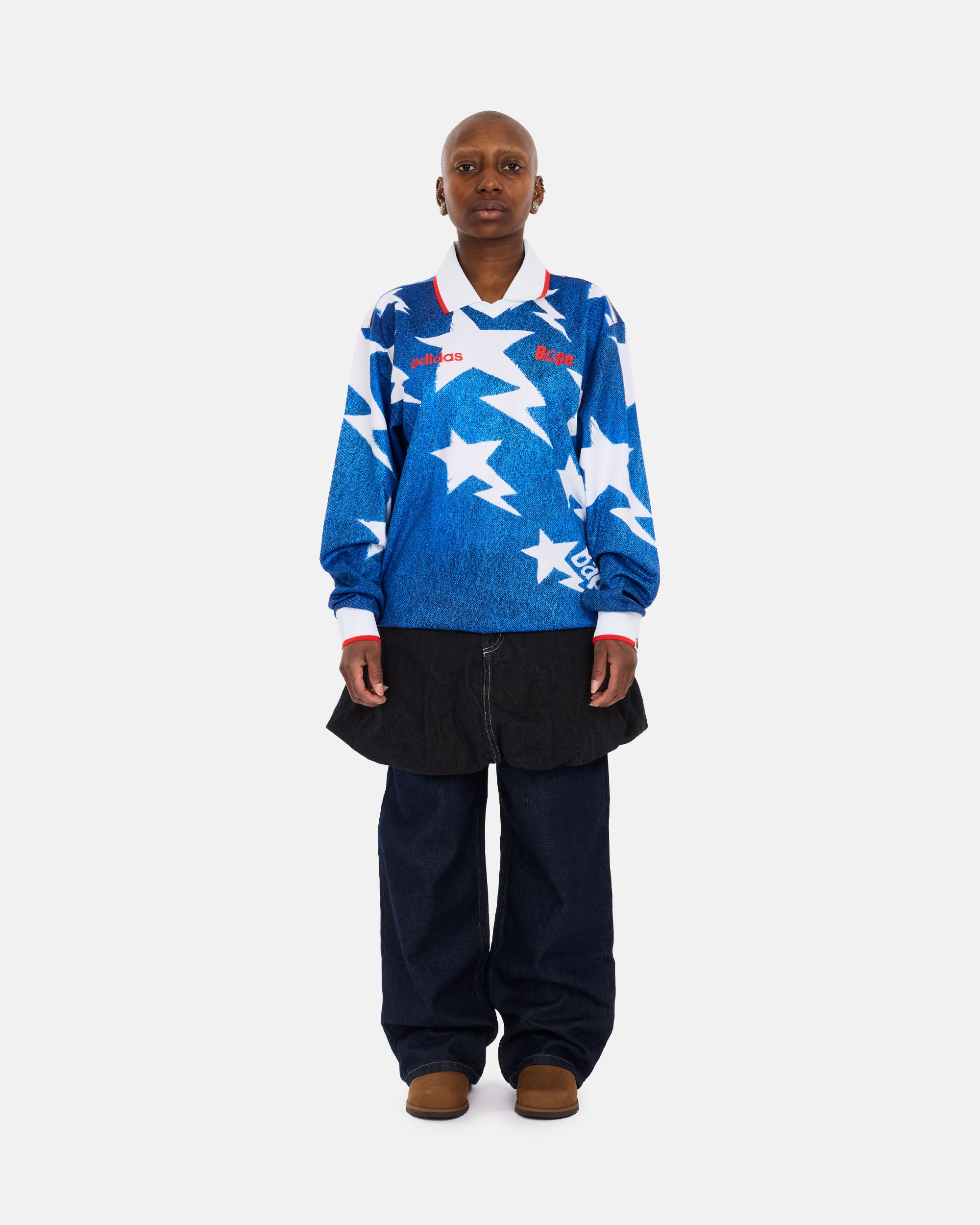 adidas Originals adidas Originals x BAPE Star Longsleeve Jersey Blue KF4913