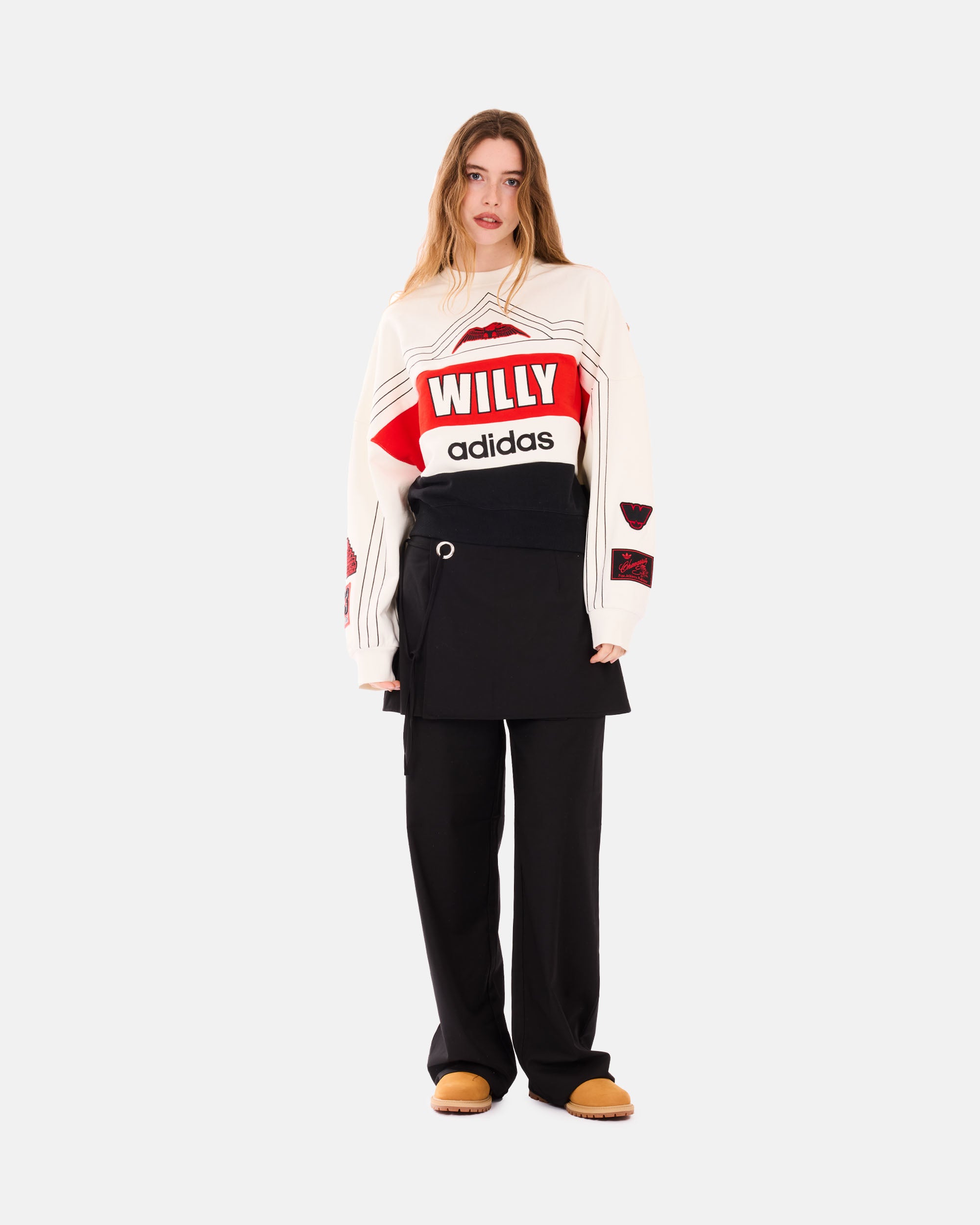 adidas Originals adidas Originals x Willy Chavarria NY Ball Crewneck OFFWHITE KS6444