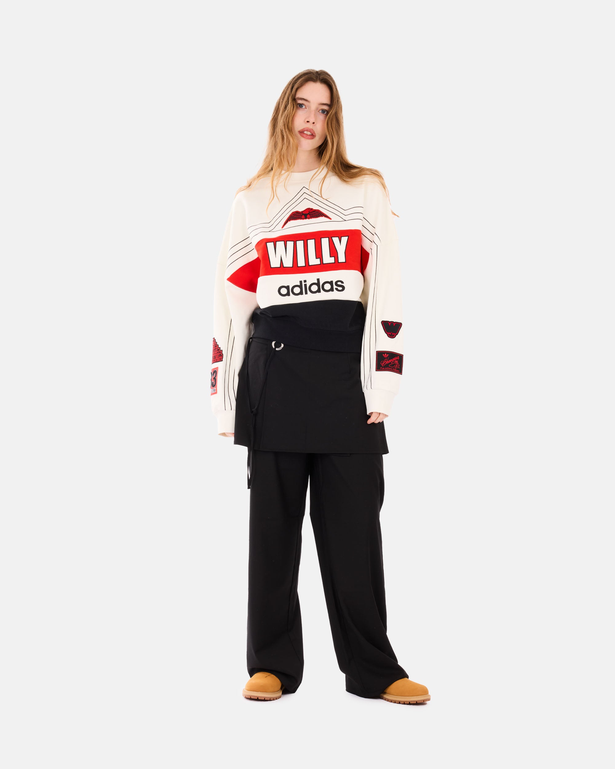 adidas Originals adidas Originals x Willy Chavarria NY Ball Crewneck OFFWHITE KS6444
