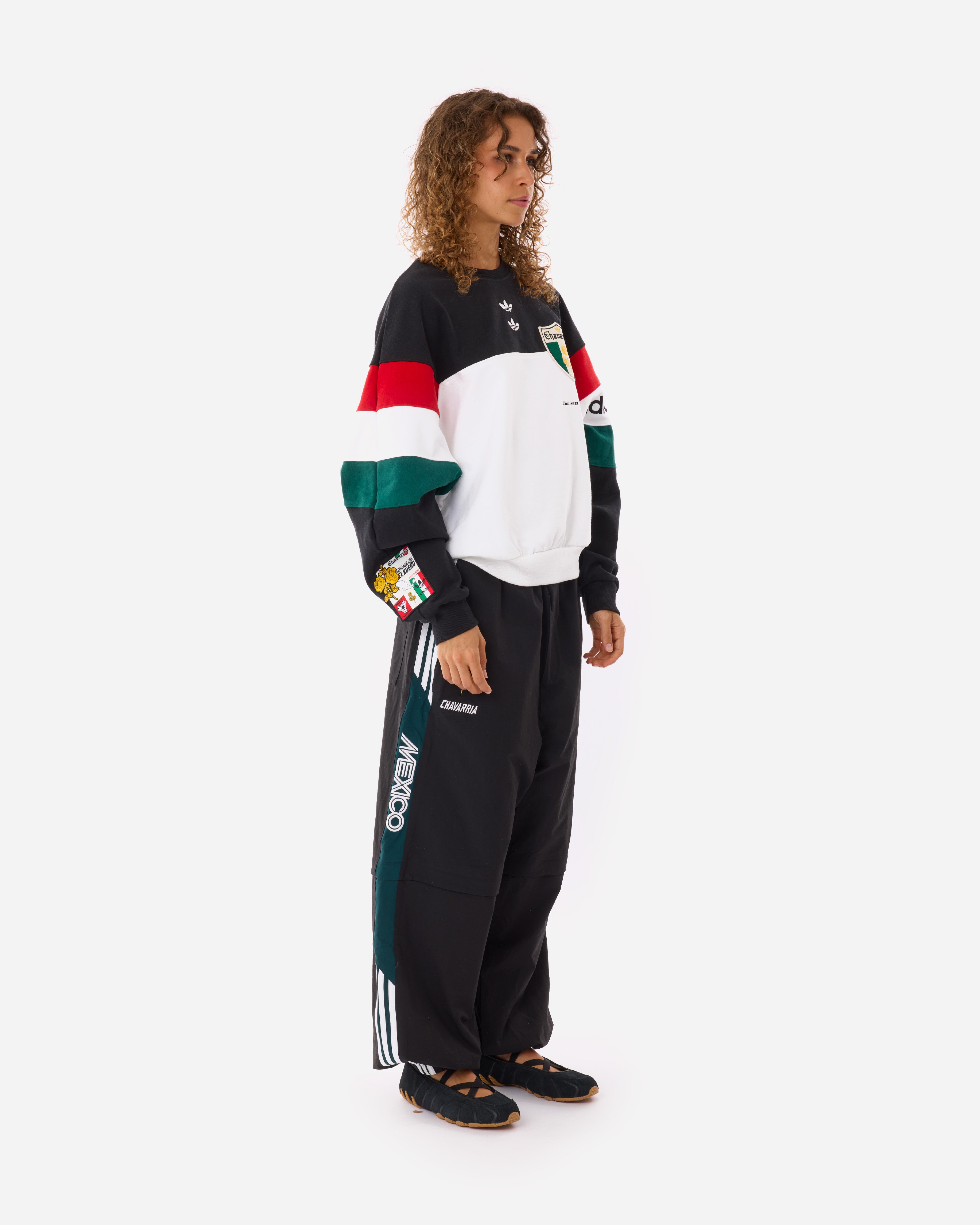 adidas Originals adidas Originals x Willy Chavarria Crew Sweatshirt BLACK/WHITE KV1976