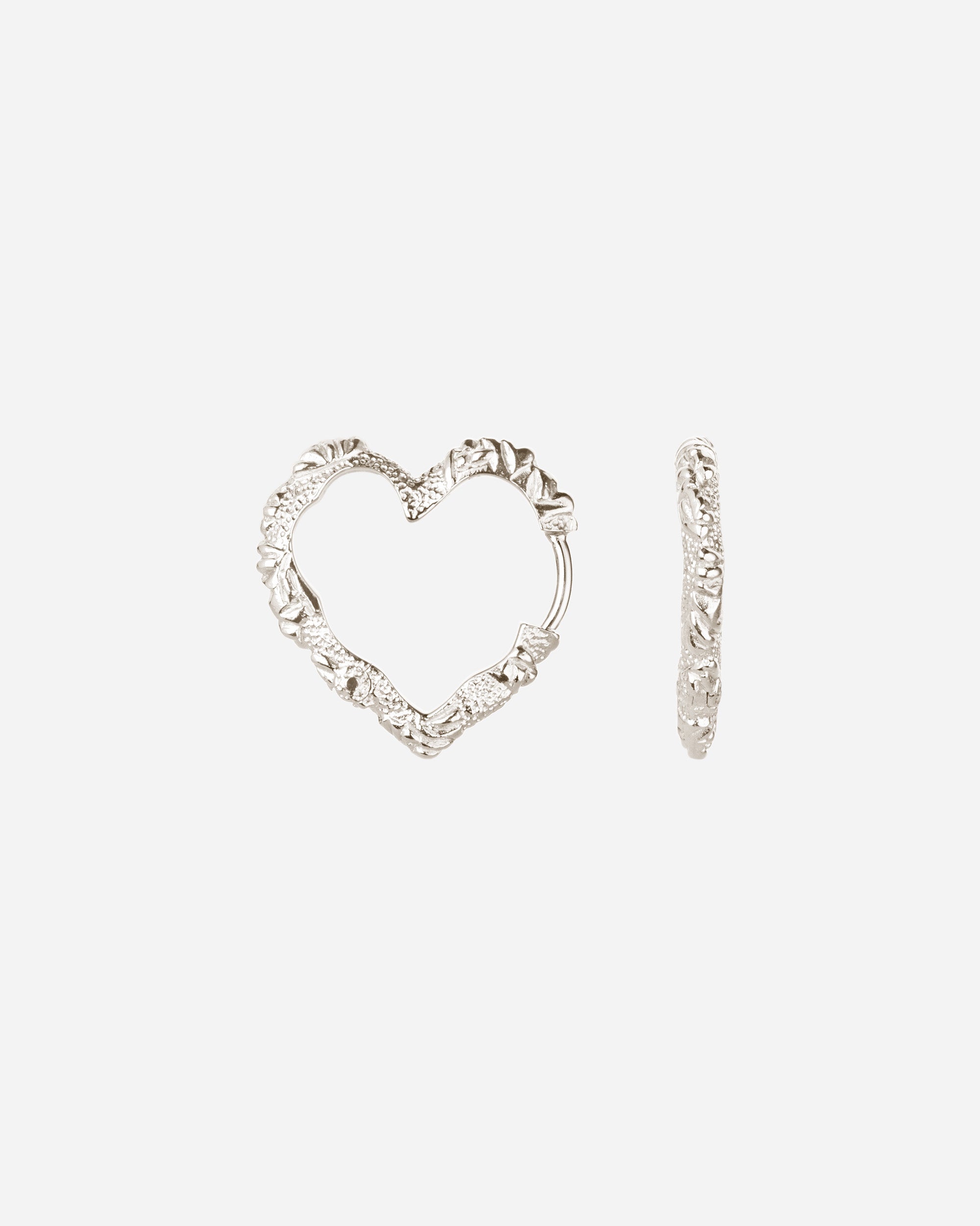 Medium Heart Crush Hoops