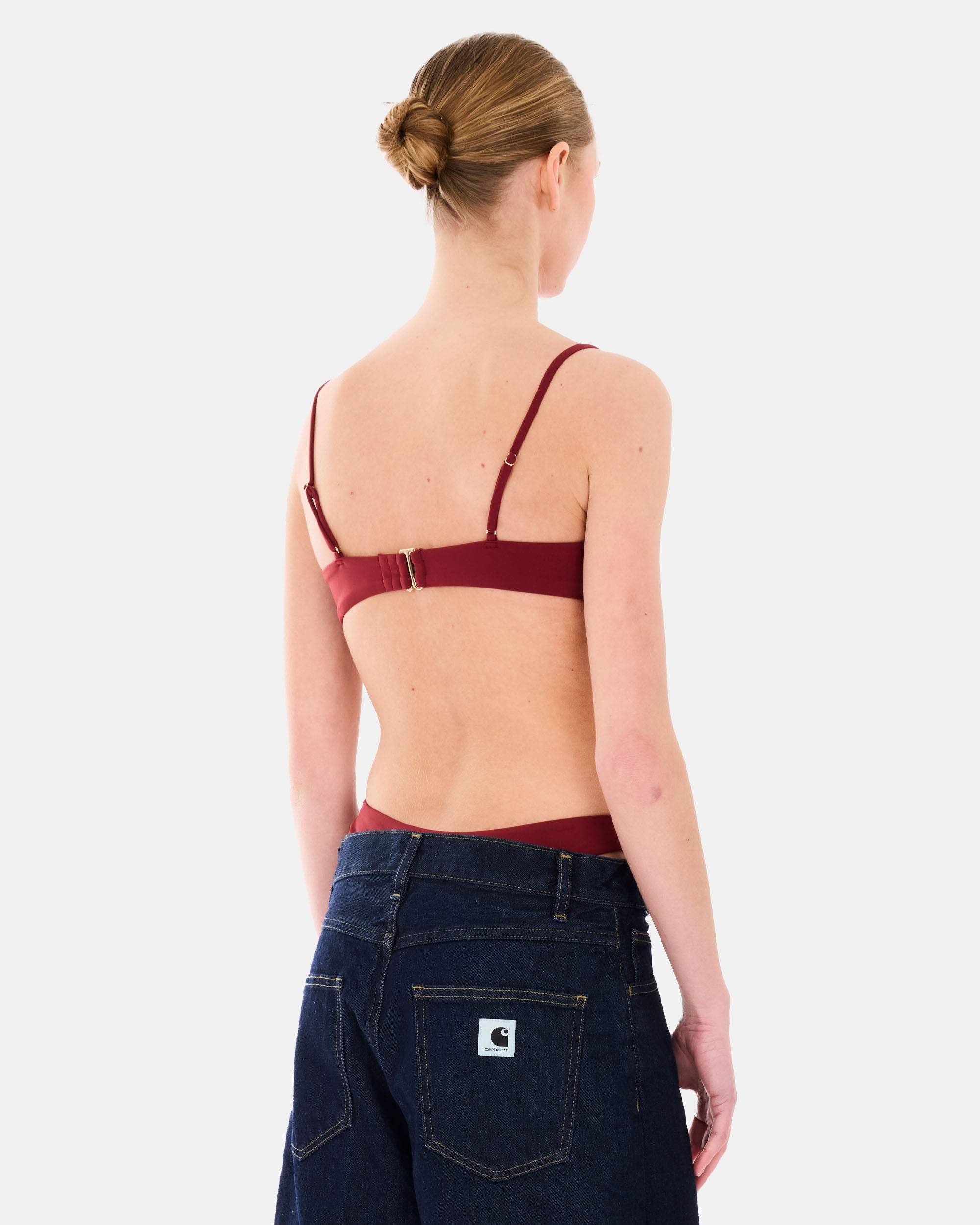 Organic Basics SWIM SCOOP BIKINI TOP Hibiscus Kiss OB600002-Hibiscus