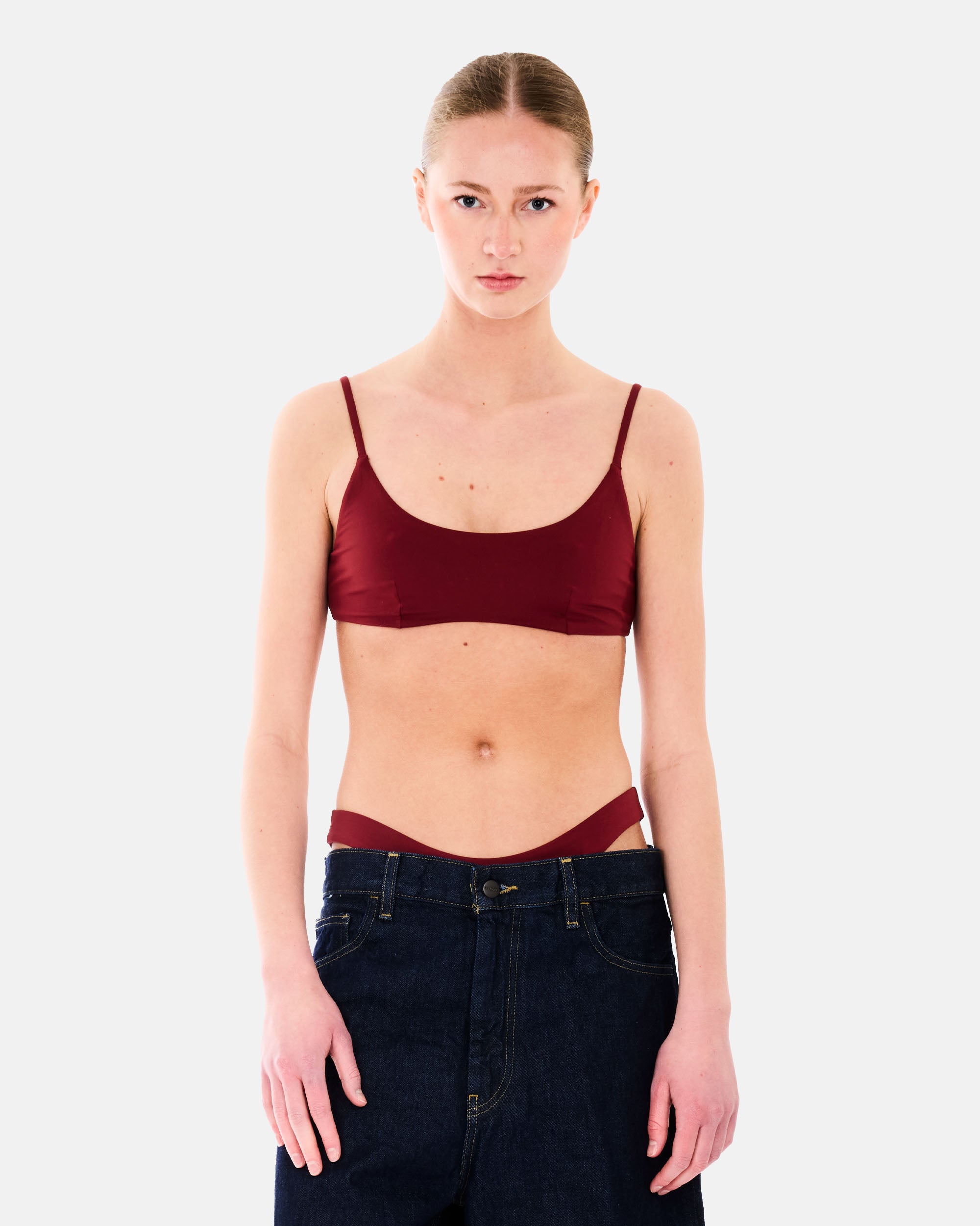 Organic Basics SWIM CHEEKY BIKINI BOTTOM Hibiscus Kiss OB600007