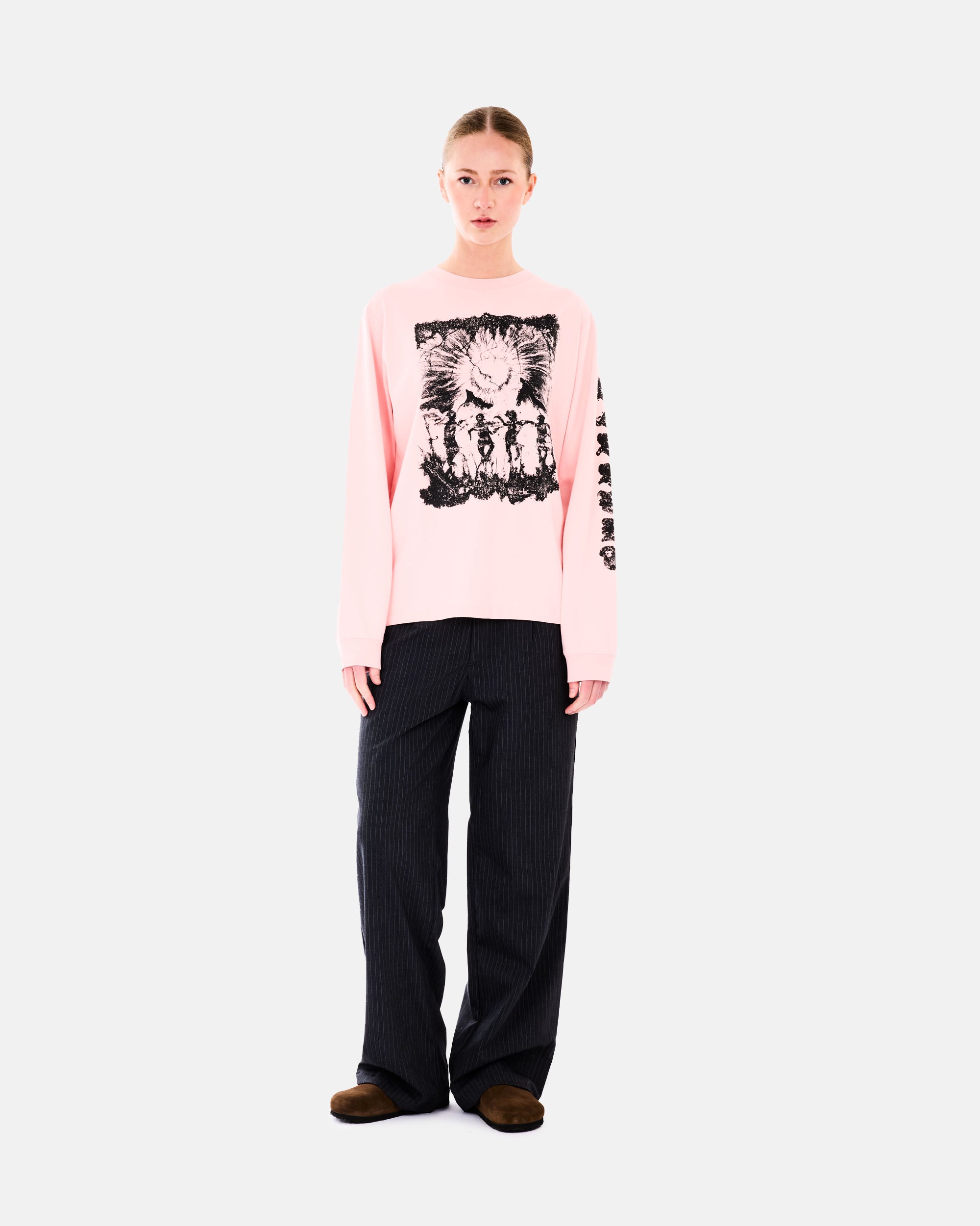 RASSVET SUN DANCE LS TEE SHIRT PINK PACC18T012
