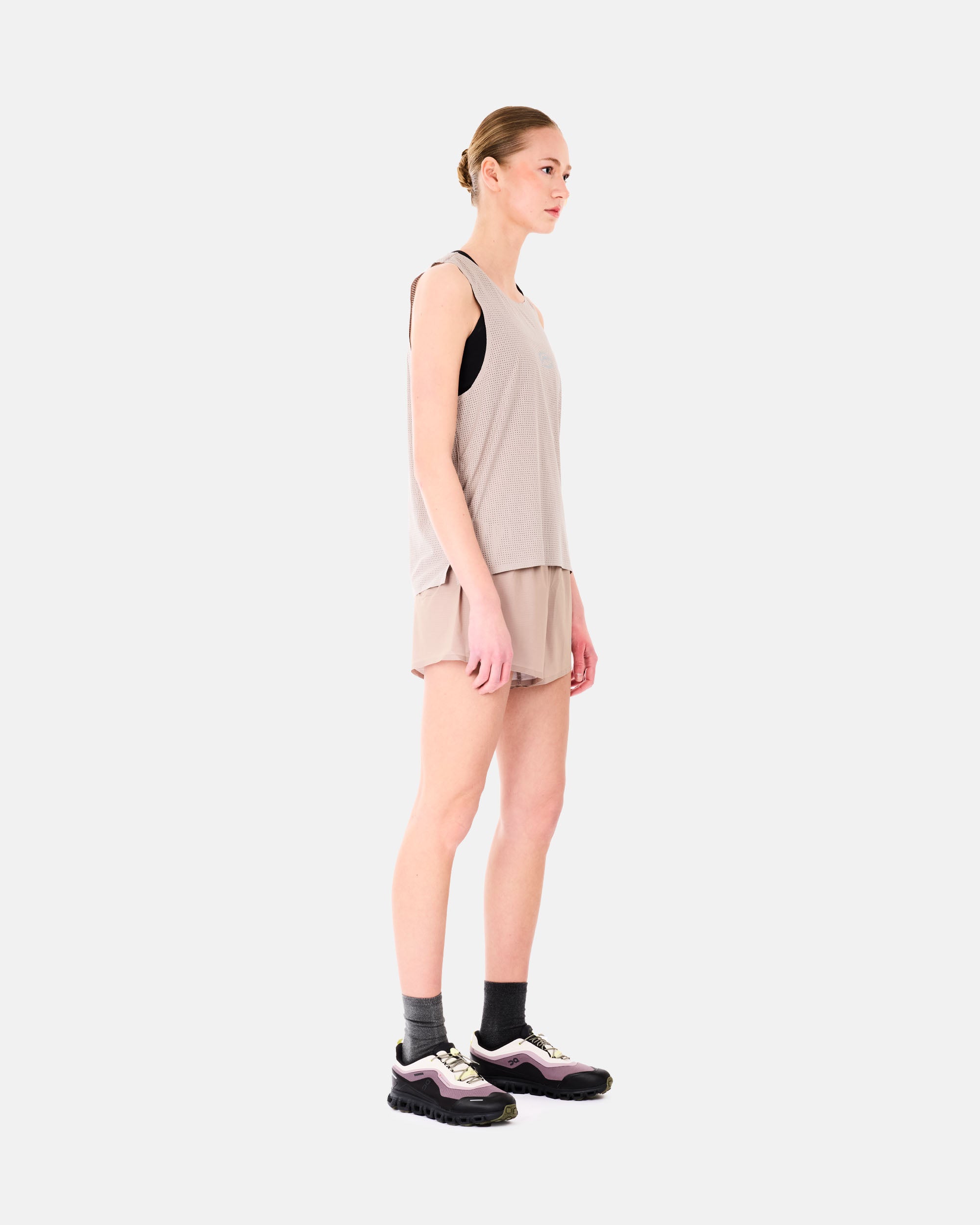 Optimistic Runners Perforated Shorts CAMEL PS26CL