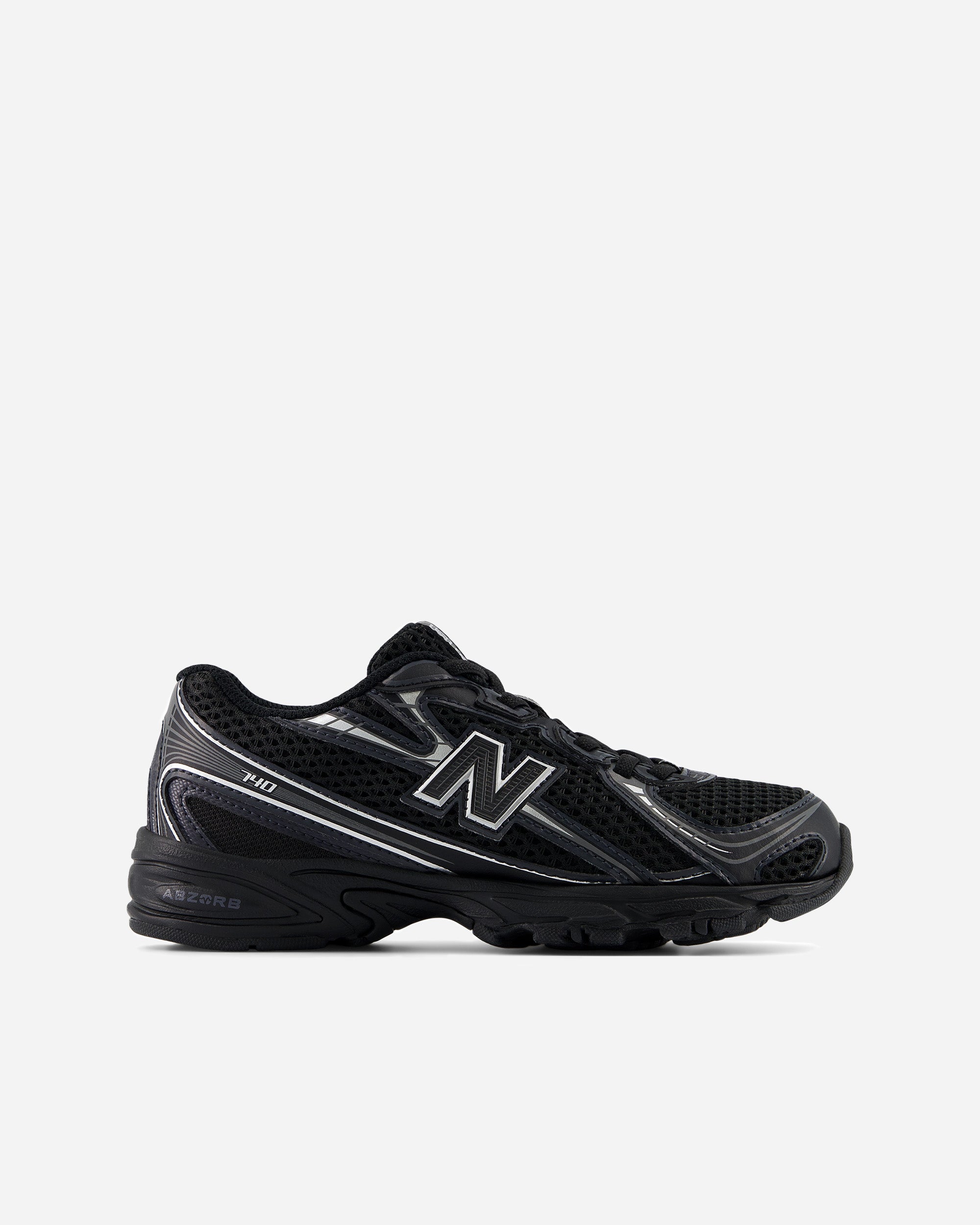 New Balance 741 Bungee Lace (Preschool) Black PZ740BM