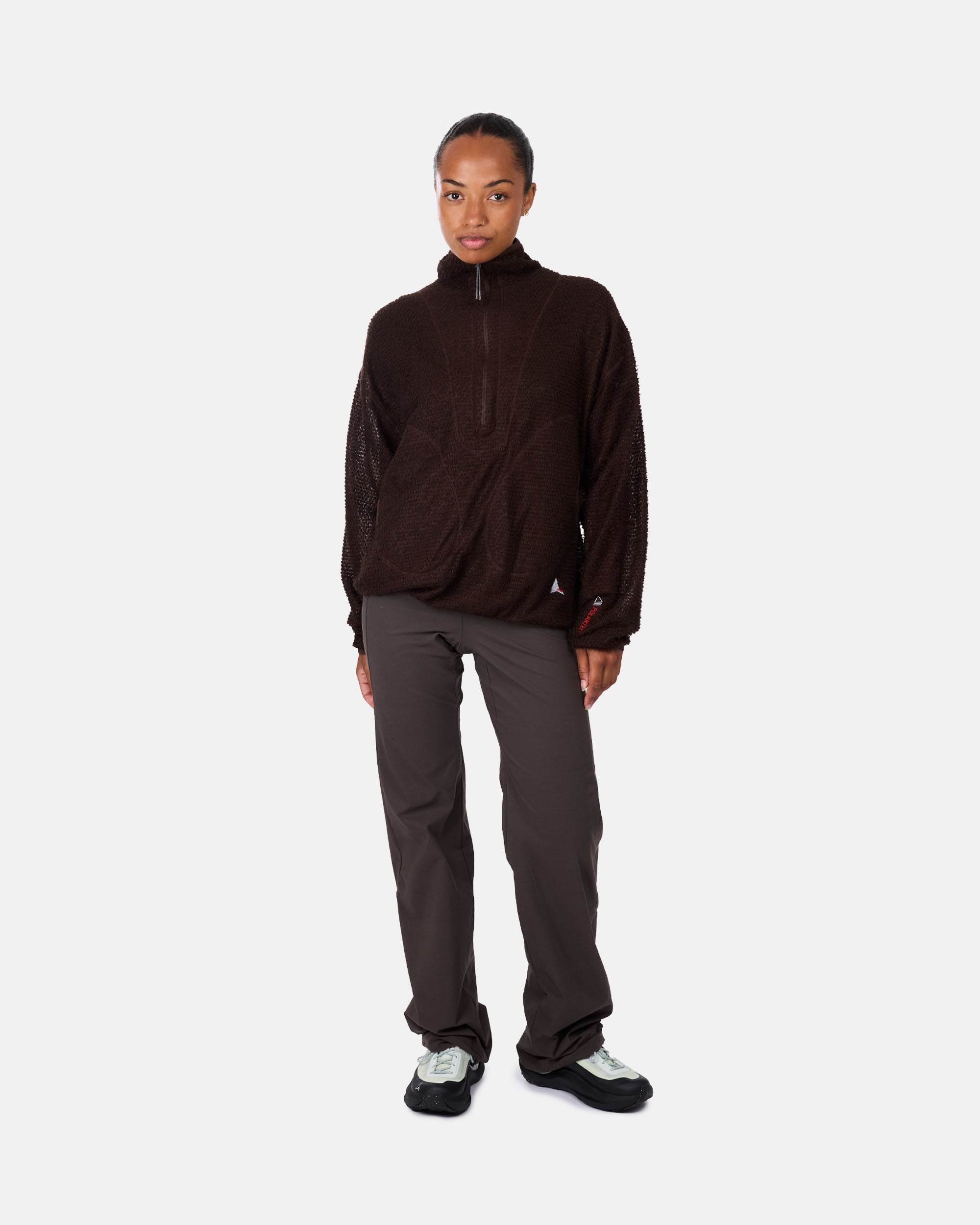 ROA Ocular Polartec Alpha Half Zip Brown RBMW0370FA262