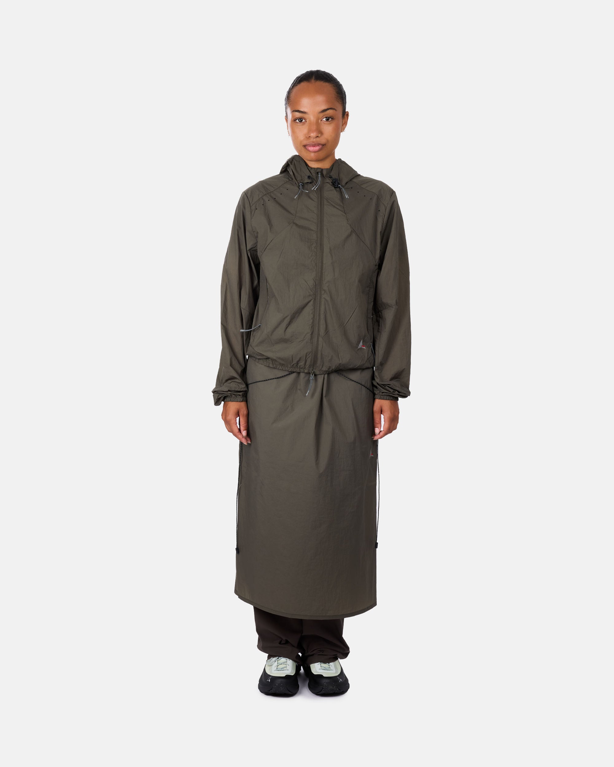 ROA Gly See Through Windbreaker Olive RBWW044FA22