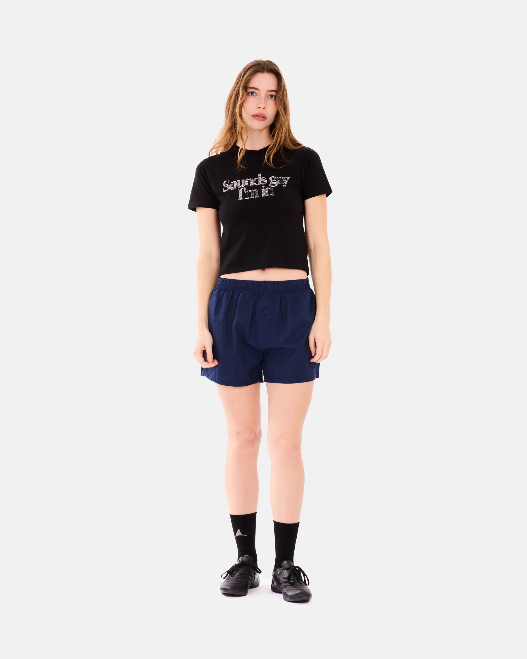 Carne Bollente Sounds Gay, I’m In Baby! Black SS26BT0103_Black