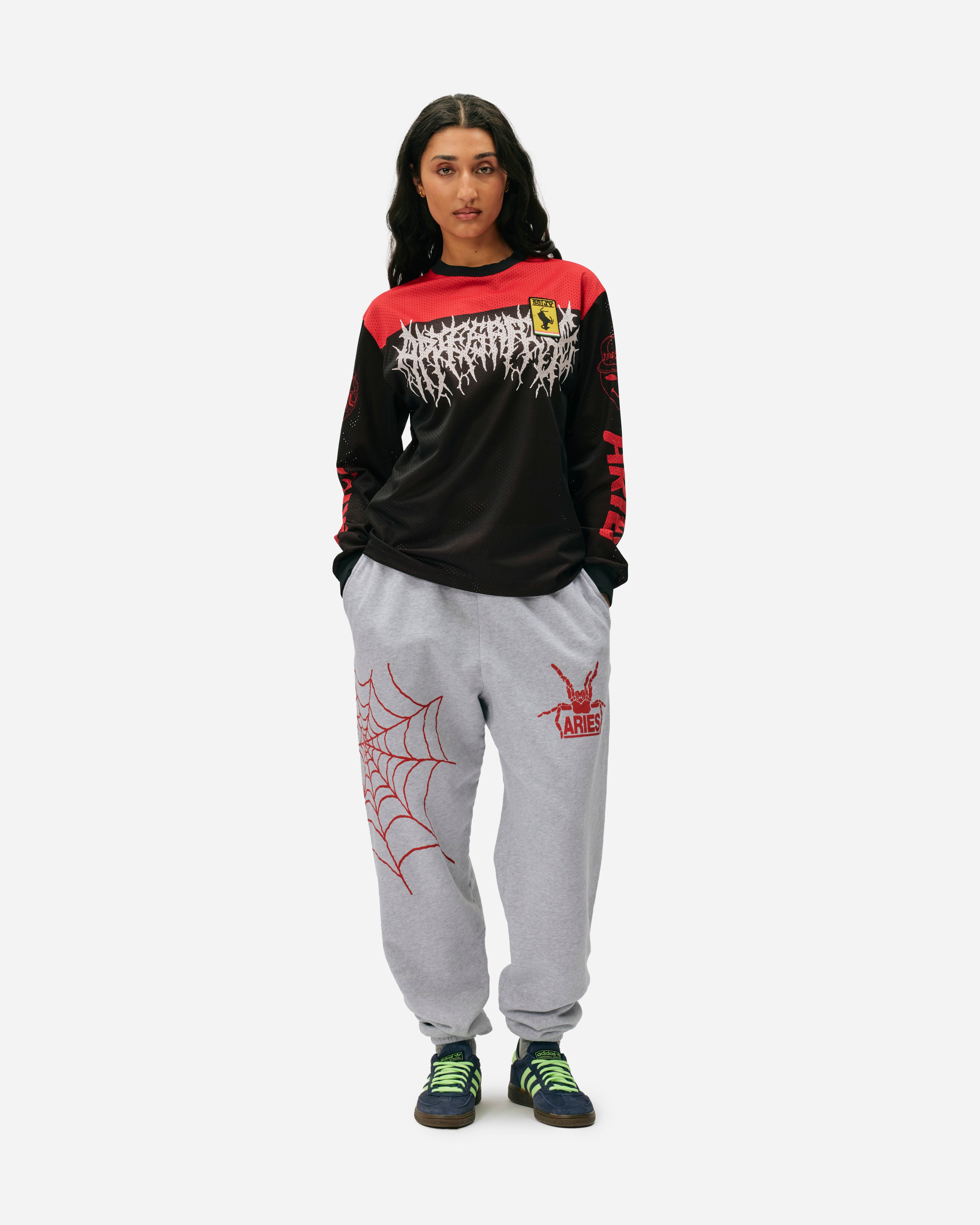 ARIES Airtex Metal T-shirt Black/Red SUAR40023X-BLKRD