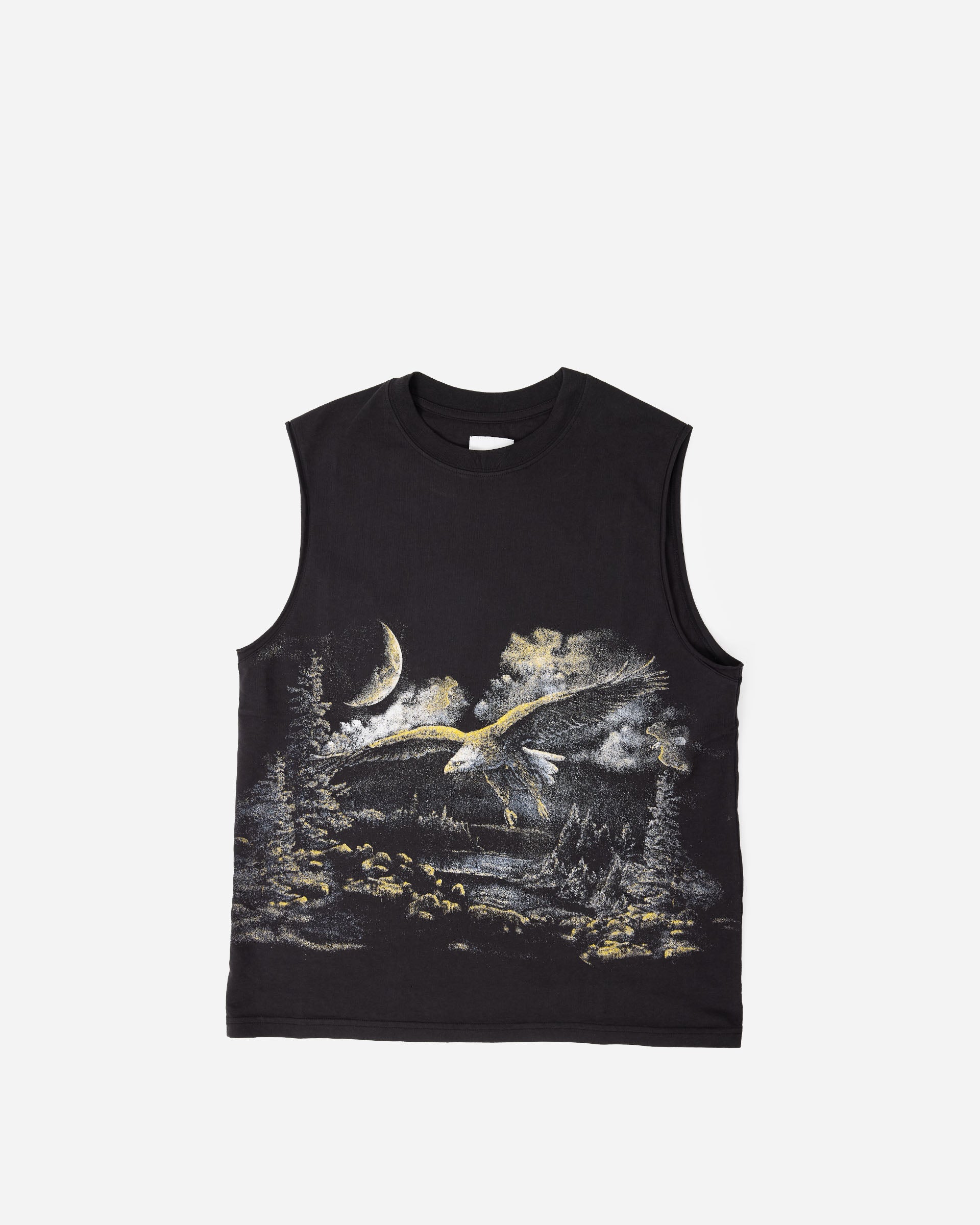 ROA Fai Sleeveless T-shirt Washed Black YBMW021JY02