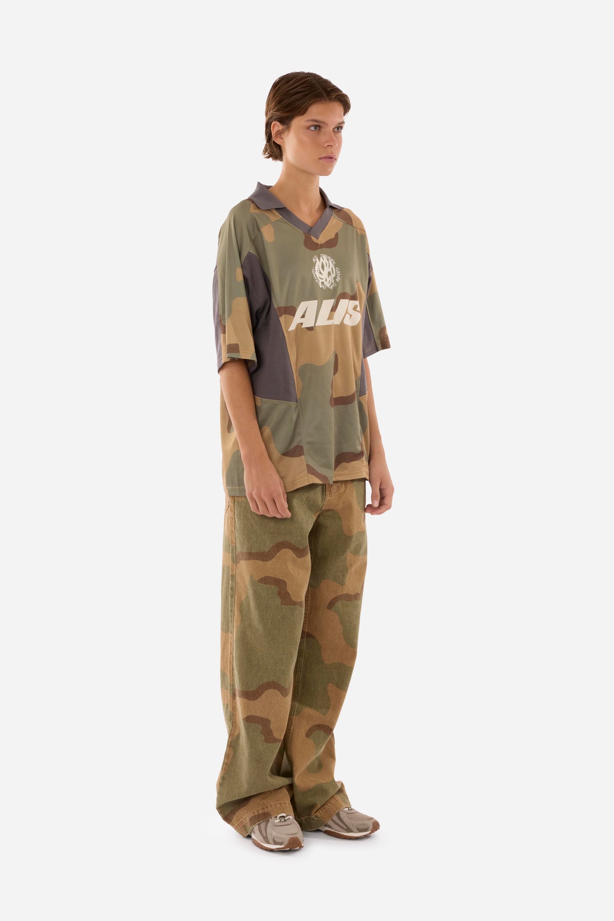 ALIS Wizzy Polo Jersey CAMOUFLAGE : GREY 166-58