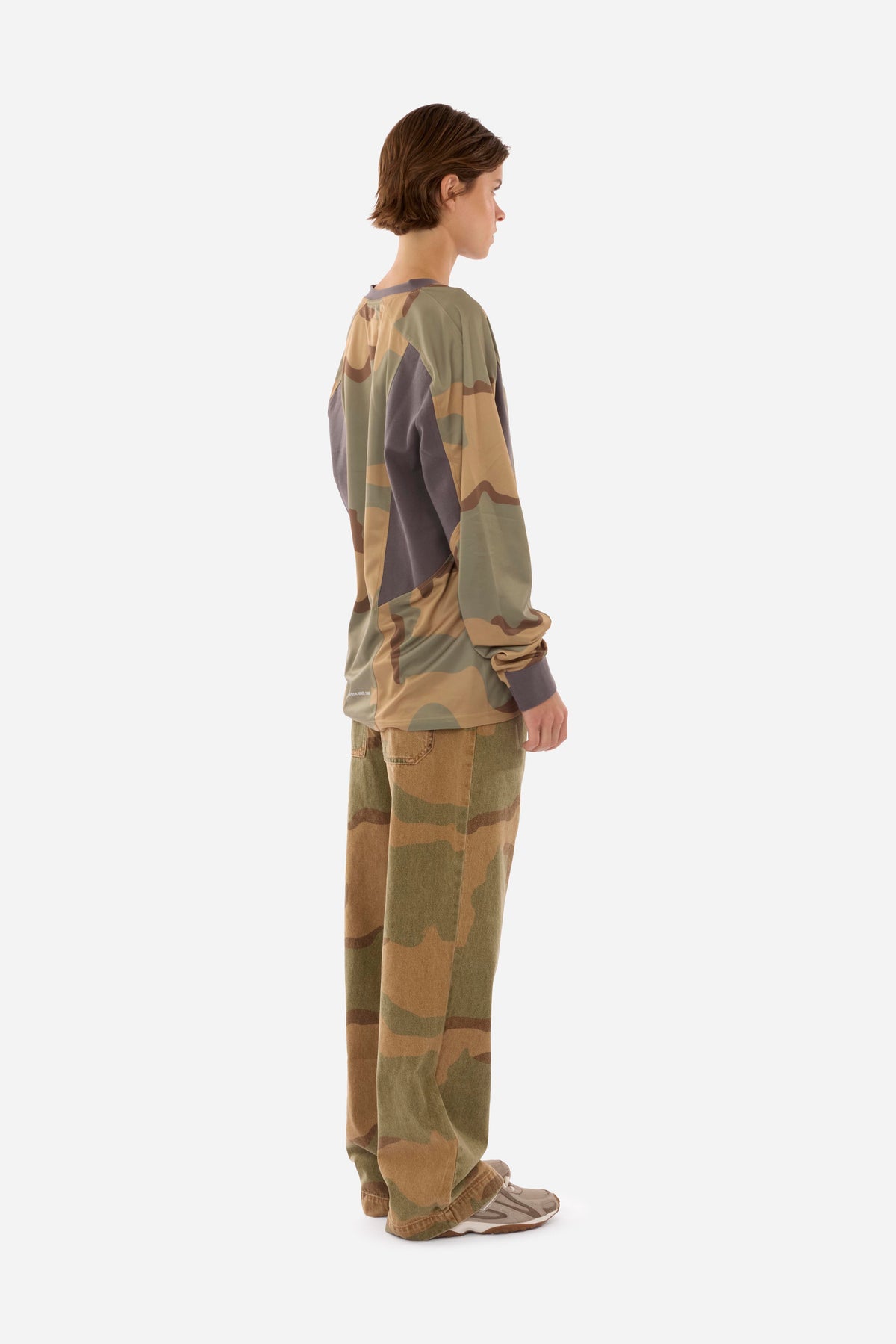 ALIS Nikola Long Sleeve Embroidered Logo CAMOUFLAGE : GREY 161-58