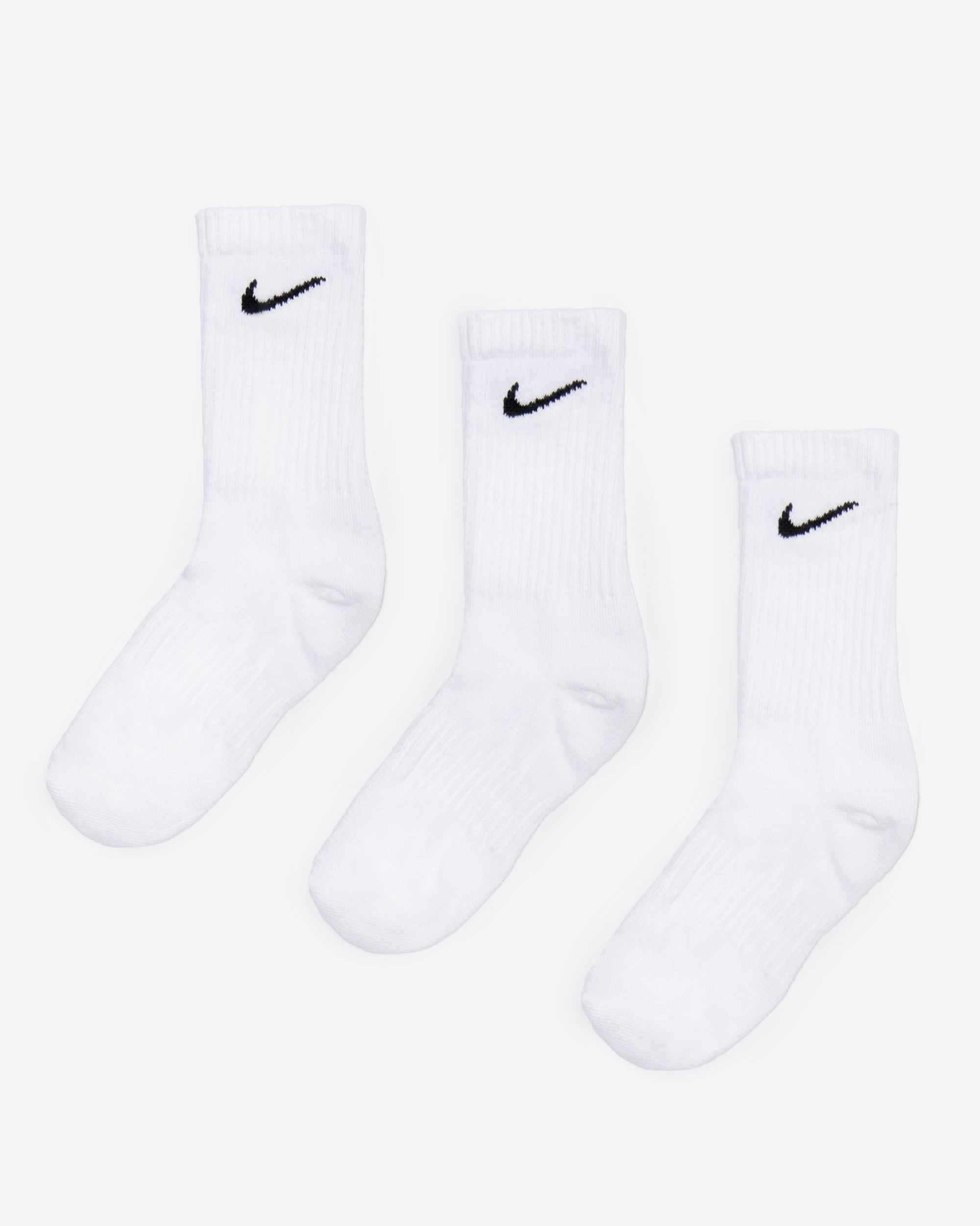 Nike Everyday Lightweight Training Crew Socks (3 Pairs) WHITE/BLACK SX7676-100