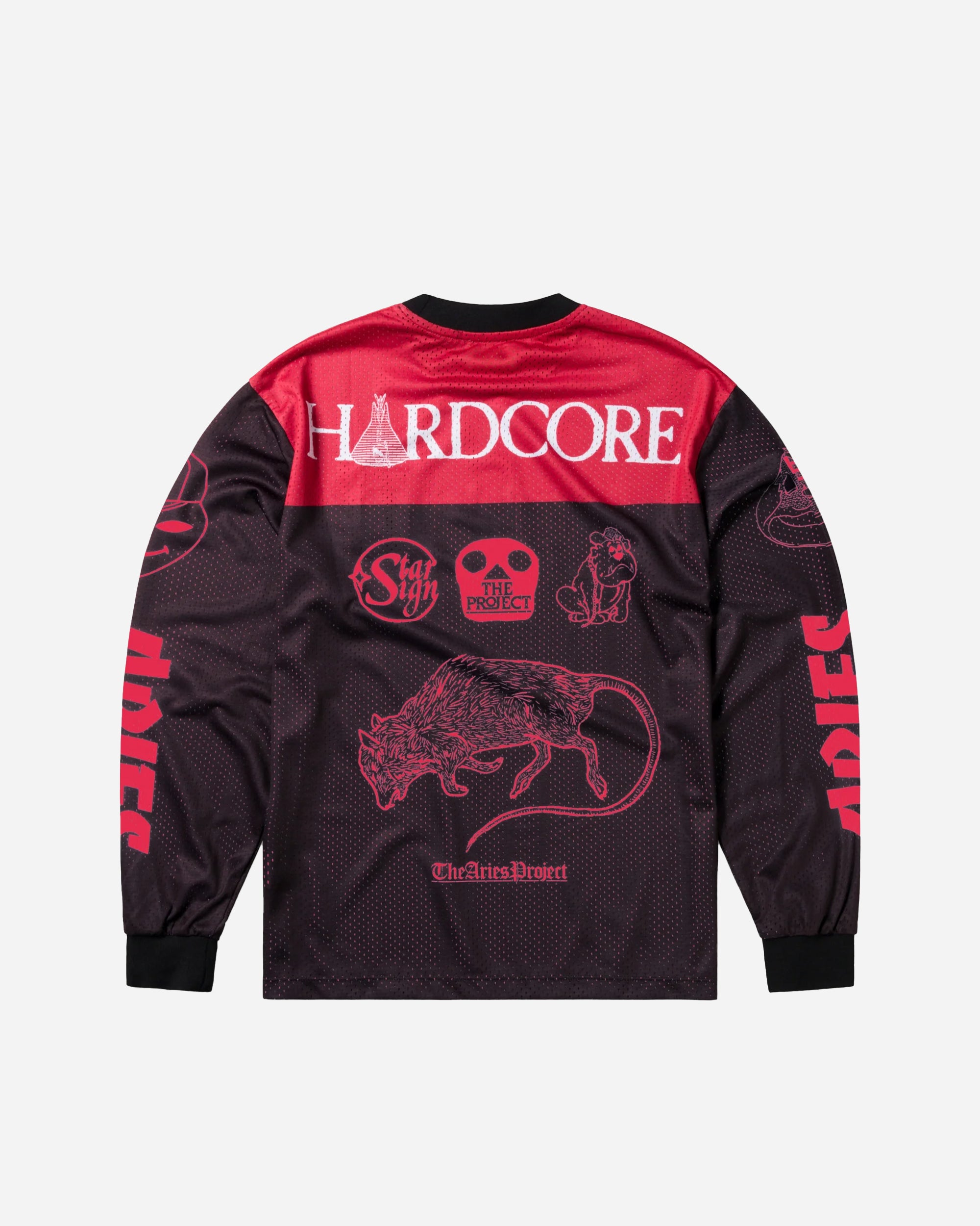 ARIES Airtex Metal T-shirt Black/Red SUAR40023X-BLKRD