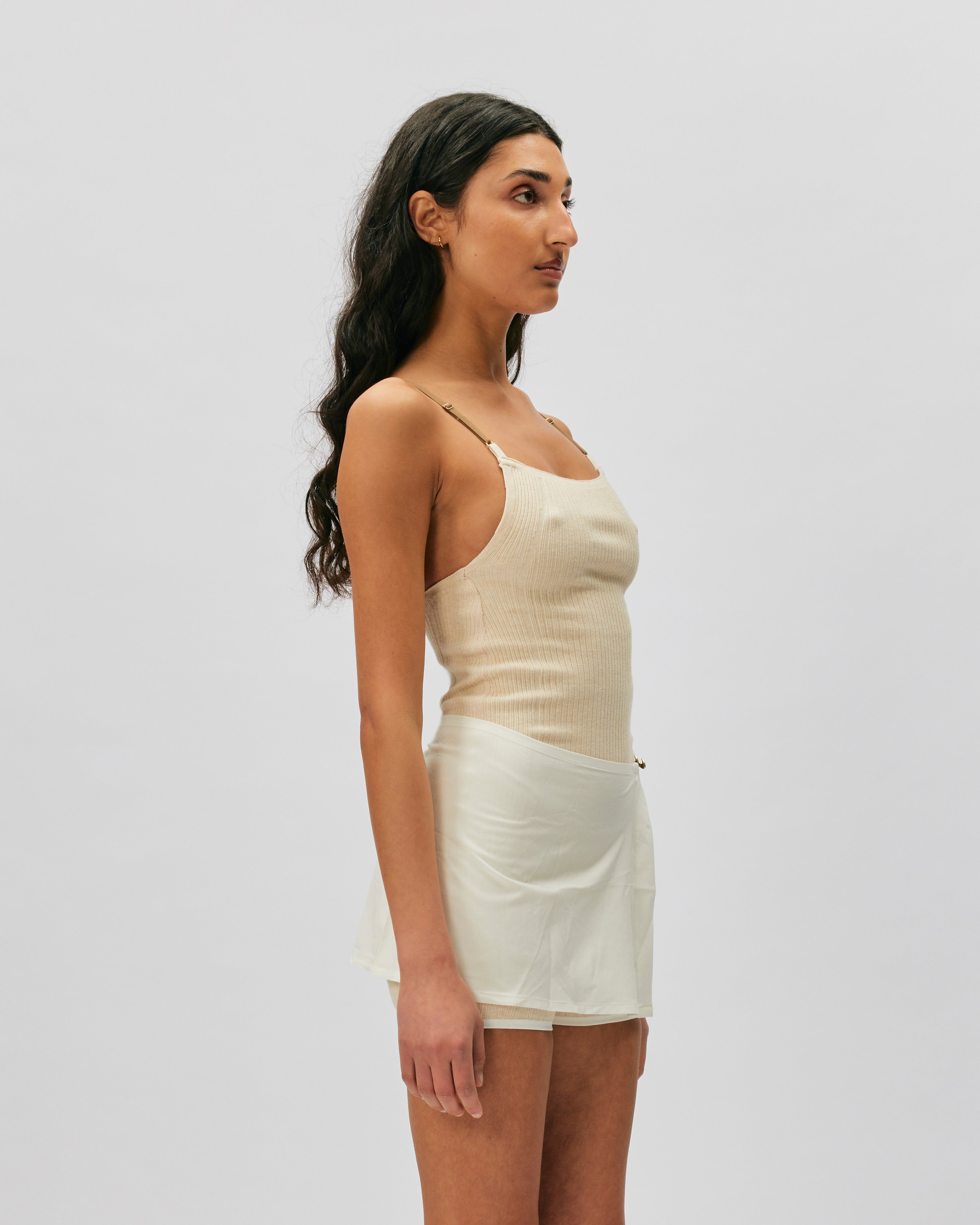 Nike Nike x JACQUEMUS Ribbed Shorts Bodysuit PEARL WHITE/SAIL DN3234-221