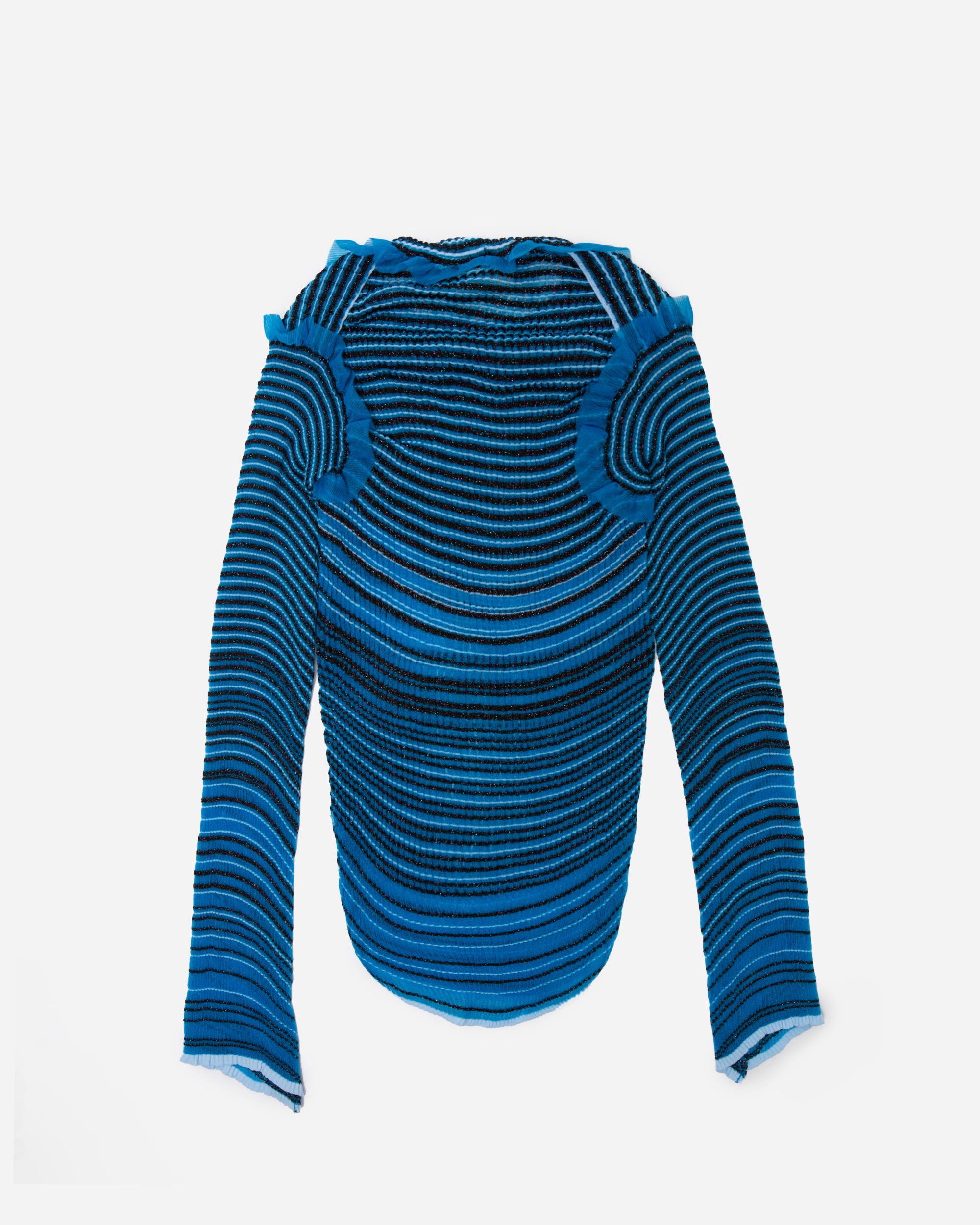 Nadia Wire Secret stripes jumper blue/brown 802-BLU